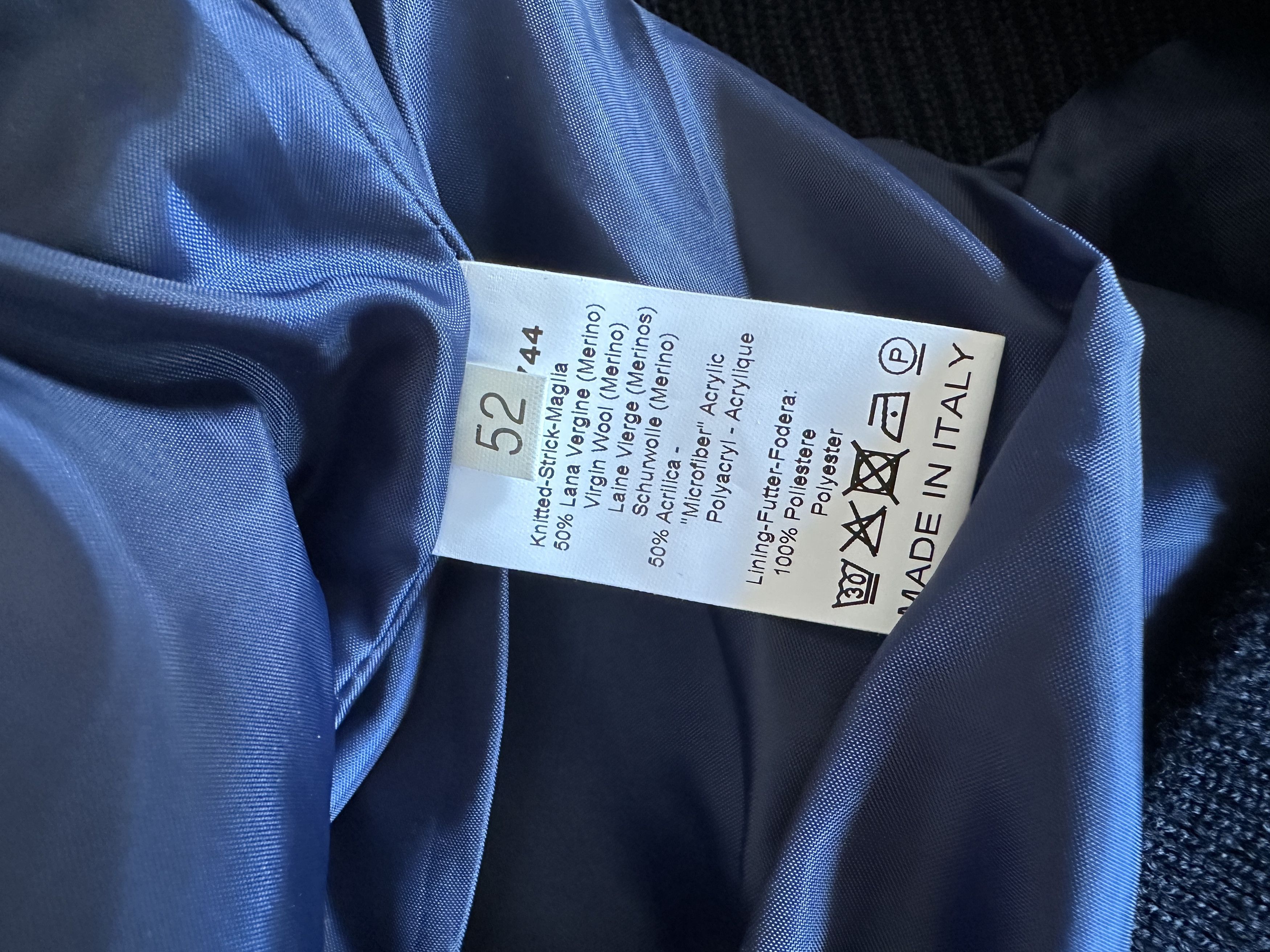 Barneys New York Montechiaro Wool Zip Up Jacket Size US M / EU 48-50 / 2 - 4 Thumbnail