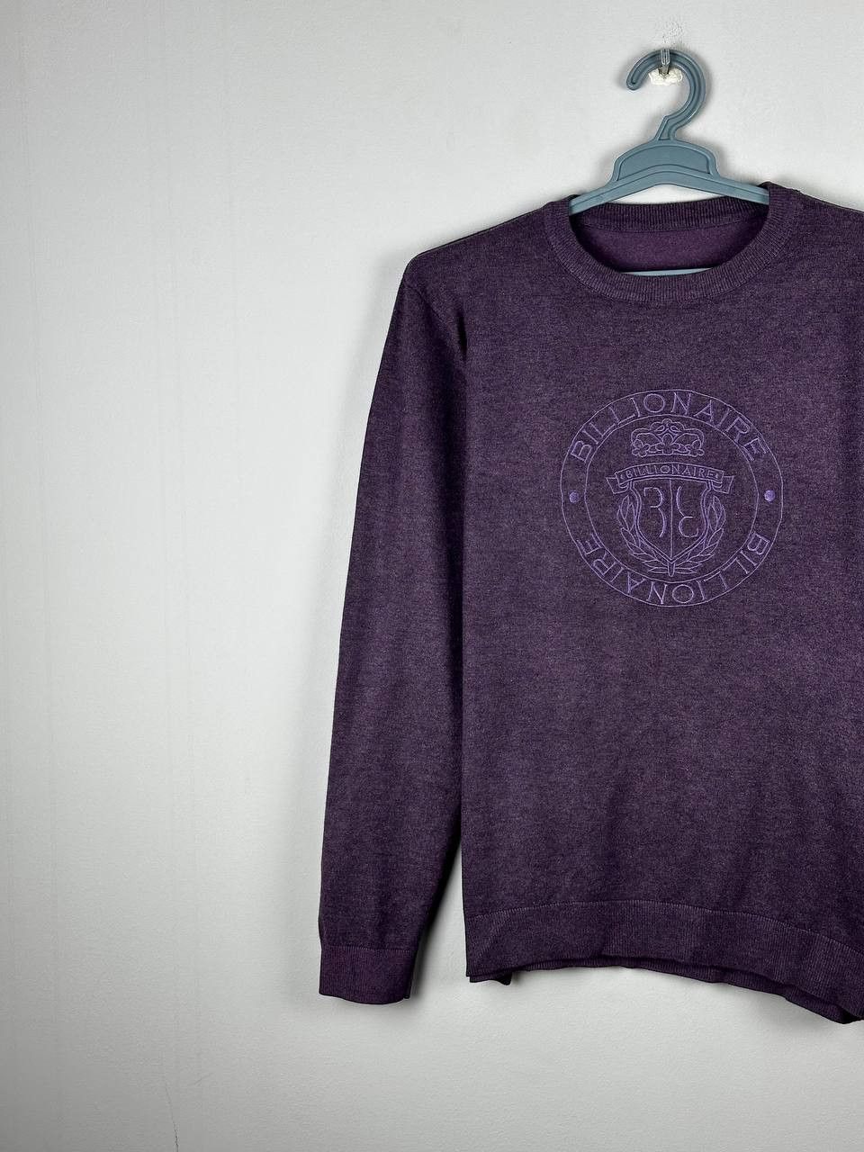 Billionaire Couture Billionaire Luxury Cotton Big Logo Sweater Made In Italy Size US M / EU 48-50 / 2 - 3 Thumbnail