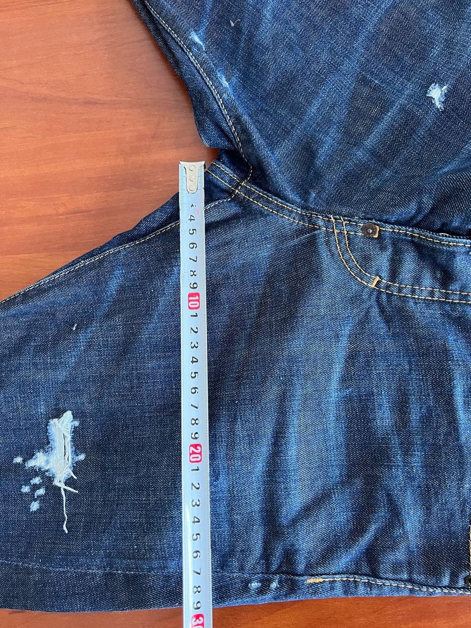 Dsquared2 2017 DSQUARED 2 BLUE ARTIFICIALLY WORN SEXY TWIST PANTS 46 Size US 44 / EU 60 - 19 Thumbnail