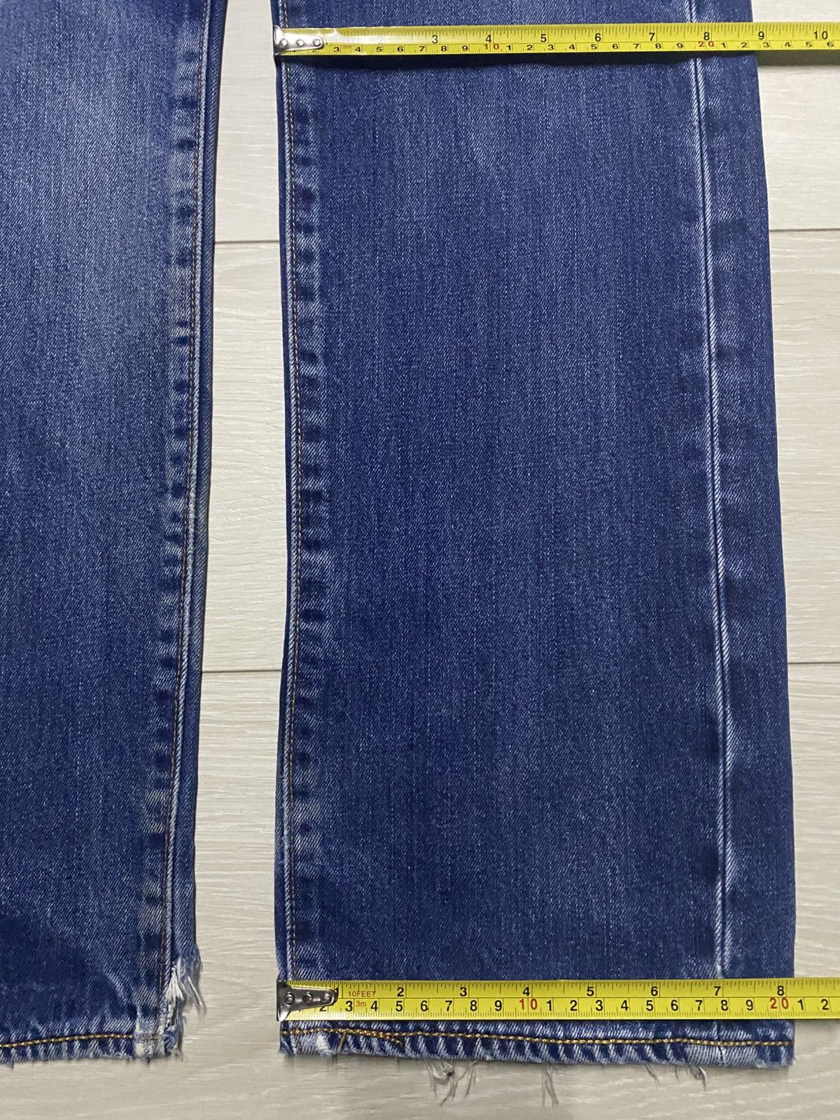 Levi's Vintage Levis 505 Y2K Faded Wash Distressed Loose Jeans Size US 34 / EU 50 - 15 Thumbnail