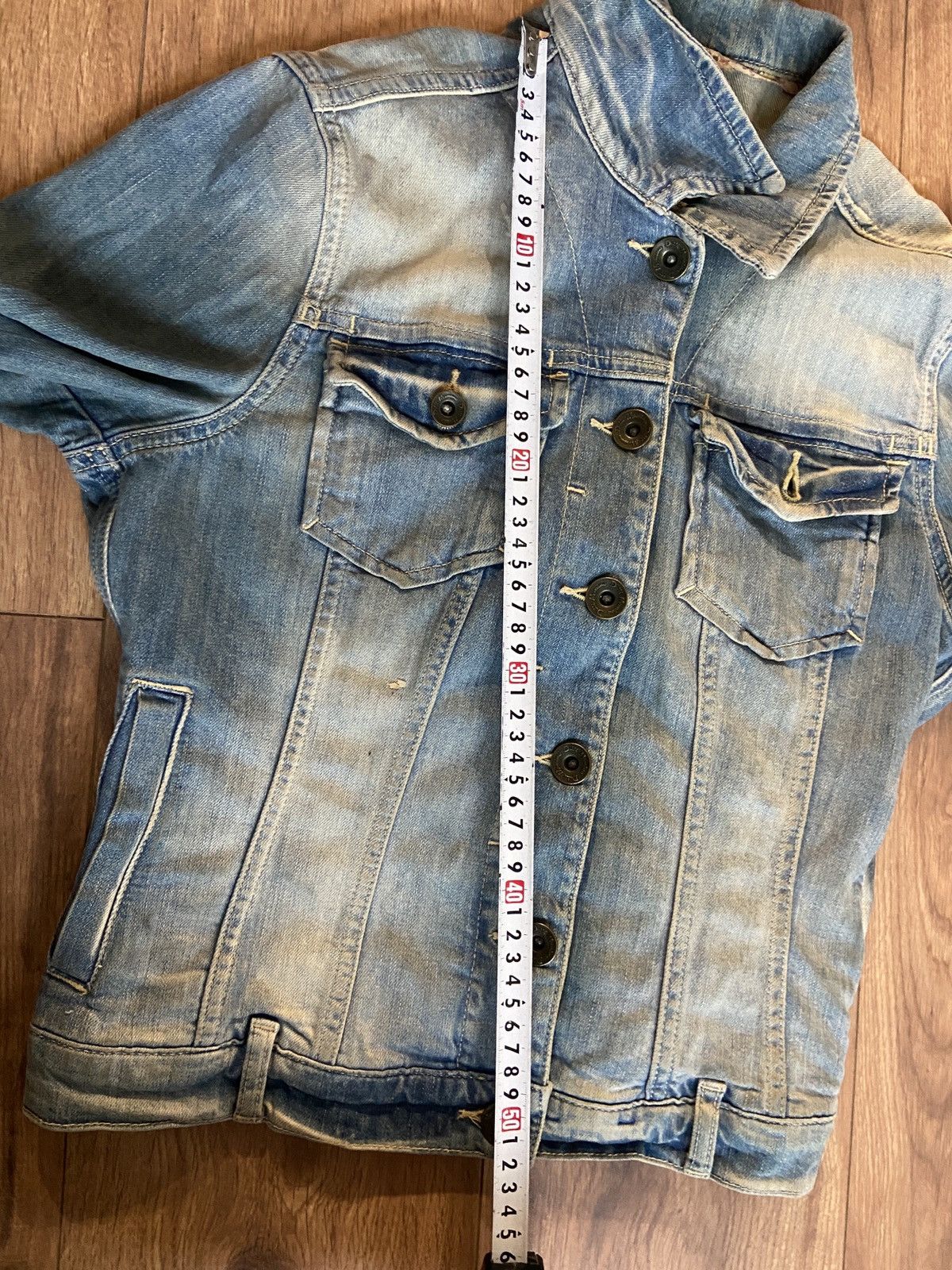 Massimo Dutti Massimo Dutti denim jacket y2k 2000s archive grunge crop fit Size S / US 4 / IT 40 - 13 Thumbnail
