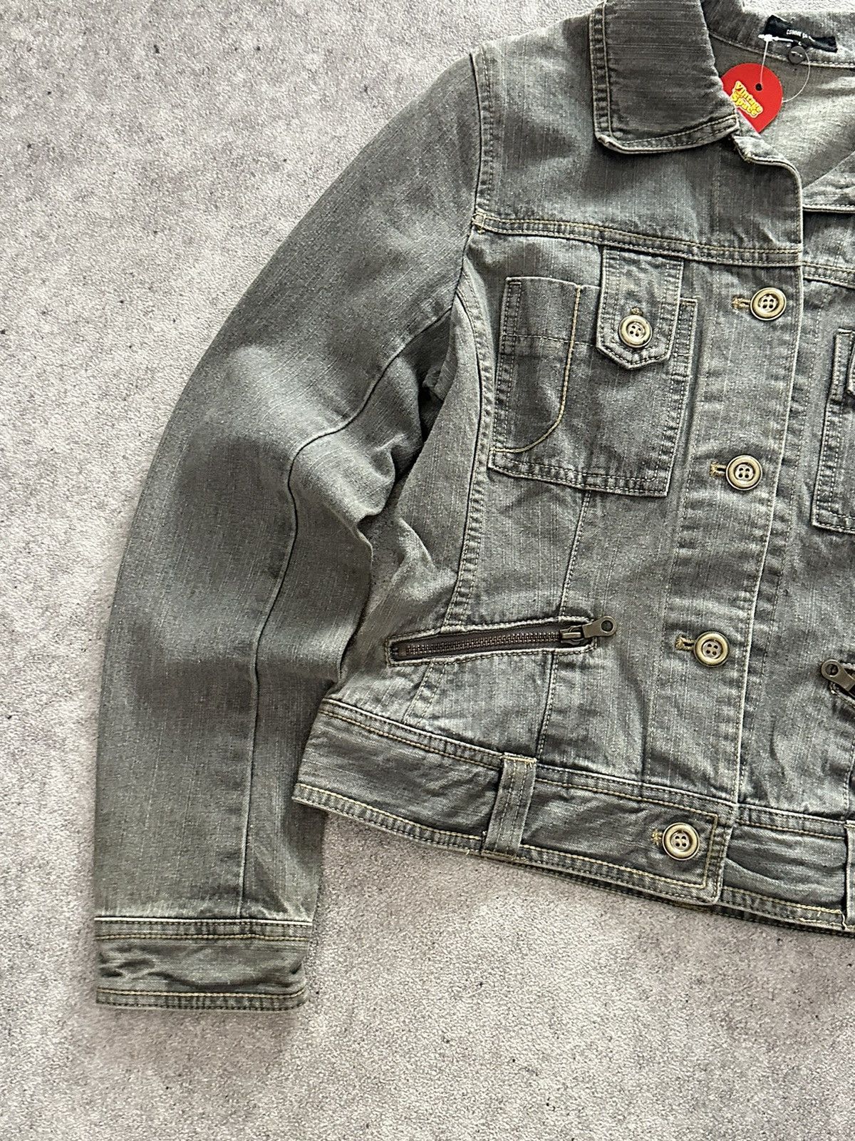 If Six Was Nine 90s Japanese Comme ca ism Multipocket Denim Jacket lgb Size US S / EU 44-46 / 1 - 2 Thumbnail