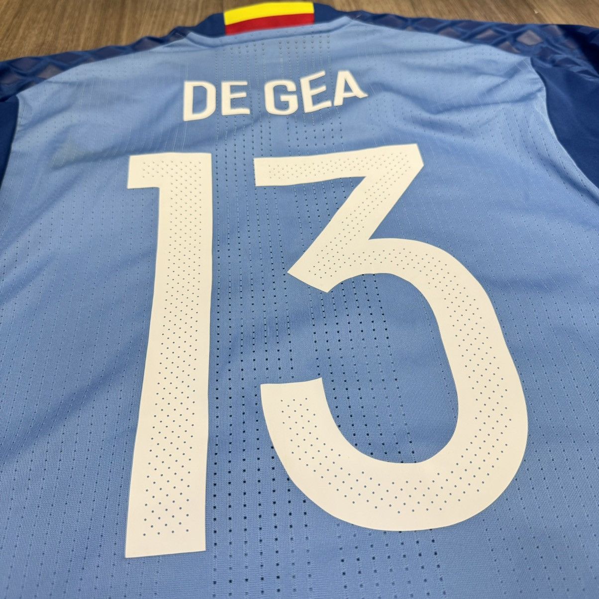 Adidas Spain Euro2016 player issue gk shirt #13 De Gea Size US L / EU 52-54 / 3 - 5 Thumbnail