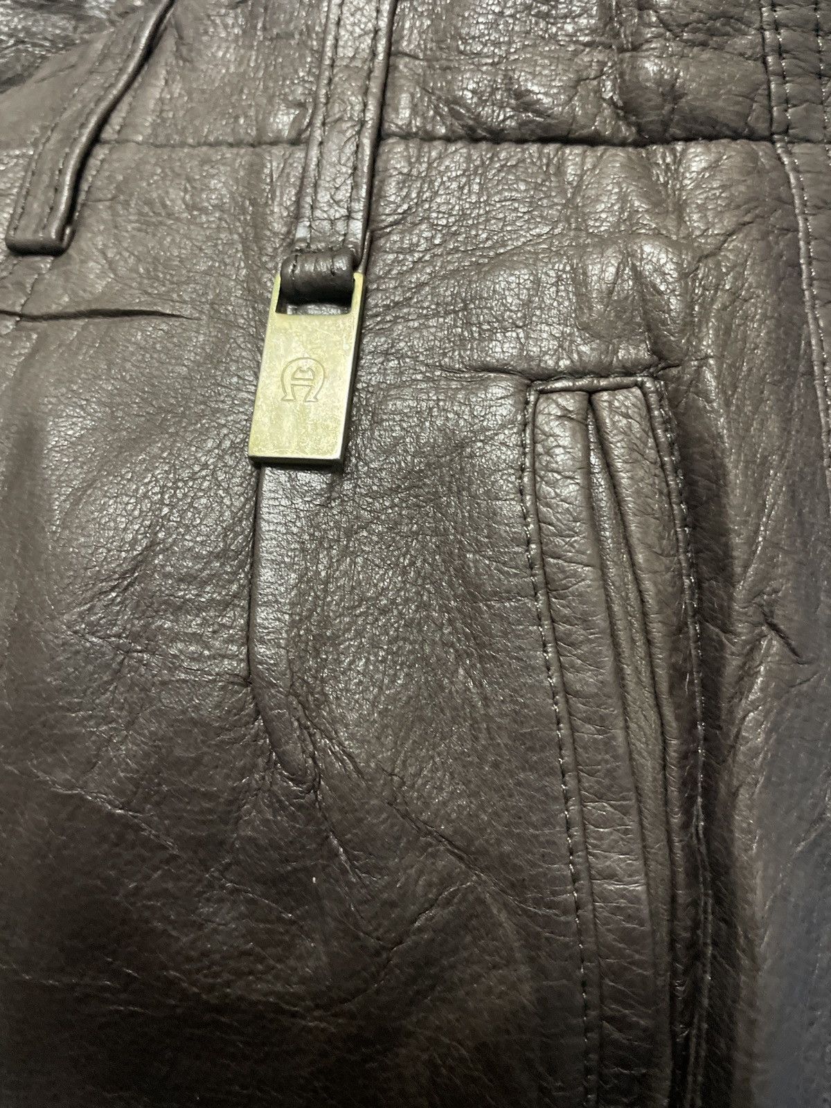 Aigner × Leather 💥AIGNER SOFT LEATHER MAXI SKIRT Size 28" / US 6 / IT 42 - 8 Thumbnail