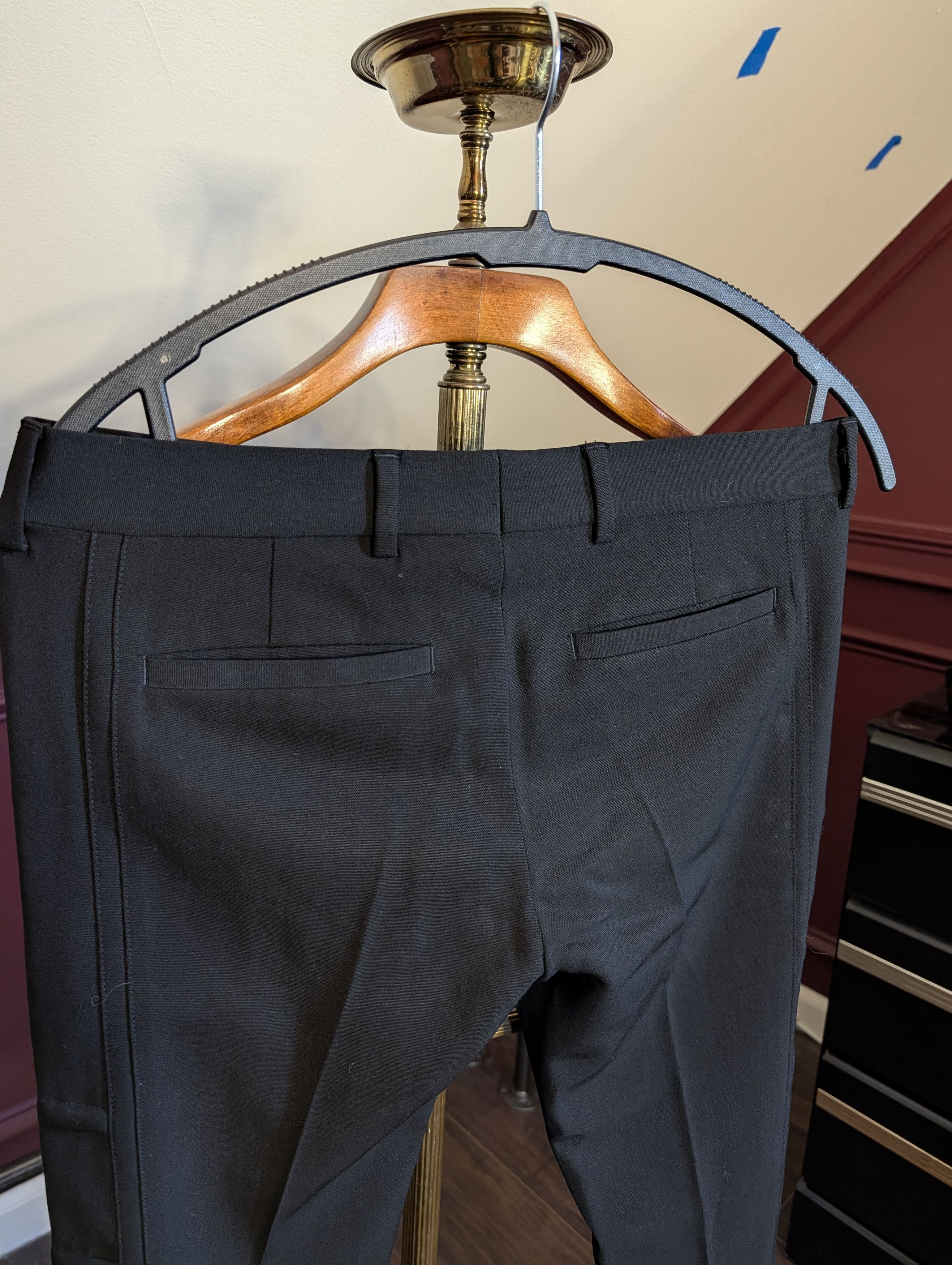 Dior FW 2008 KVA ridged side cummerbund runway pants 44 Size US 29 - 10 Thumbnail