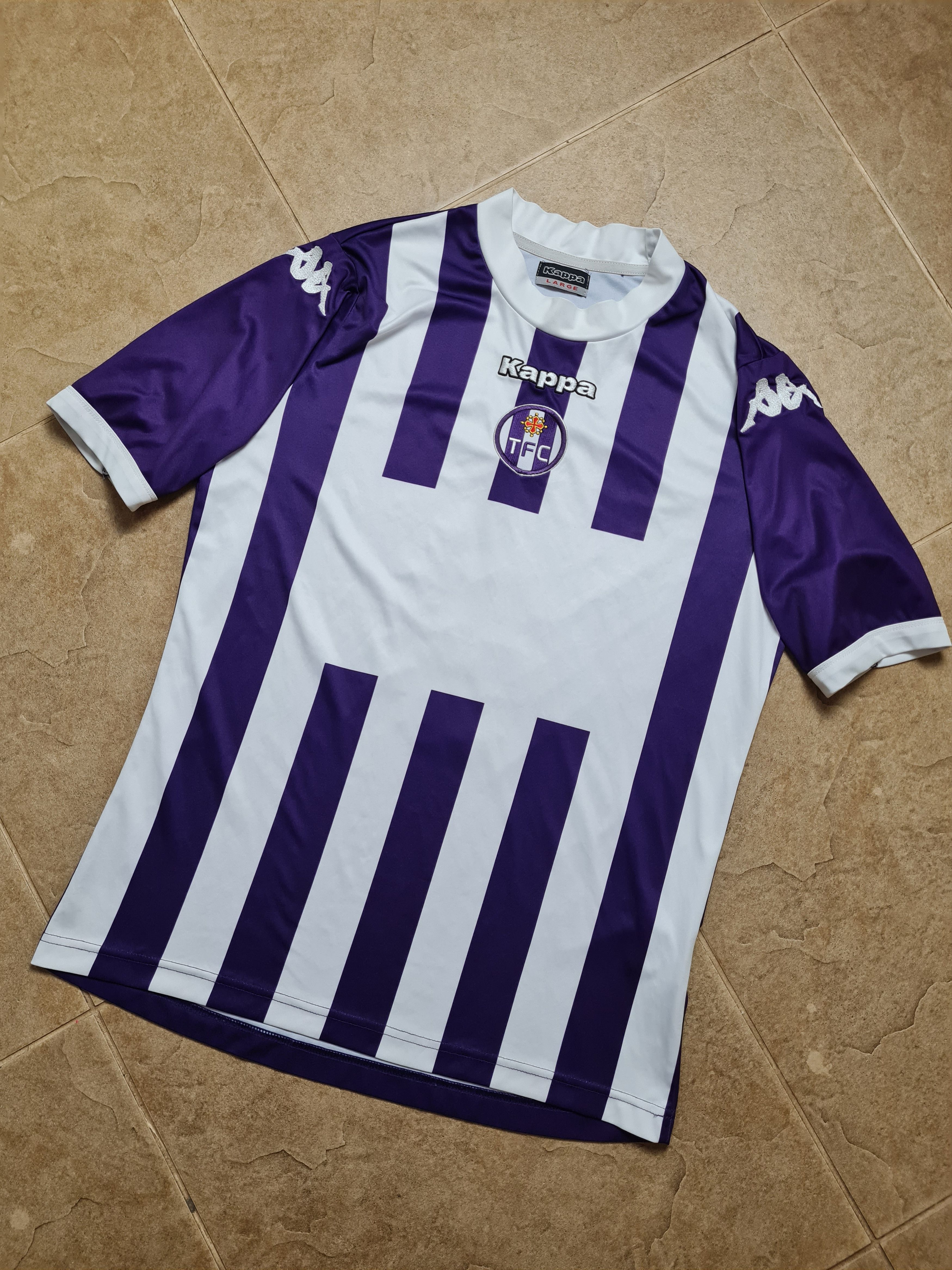 Kappa Football Jersey Maillot Toulouse Kappa #9 VintageTFC Soccer Size US L / EU 52-54 / 3 - 5 Thumbnail
