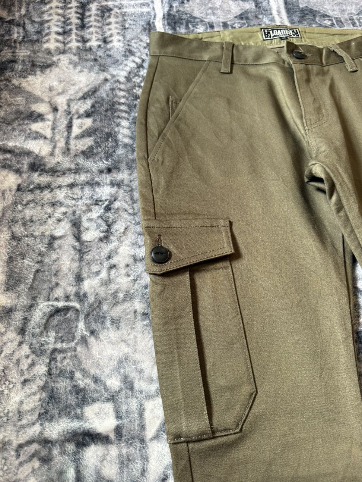 Hysteric Glamour × Japanese Brand Loaded Live Evil Flared Zip Up Ankle Cargo Pants Japan Made Size US 30 / EU 46 - 11 Thumbnail