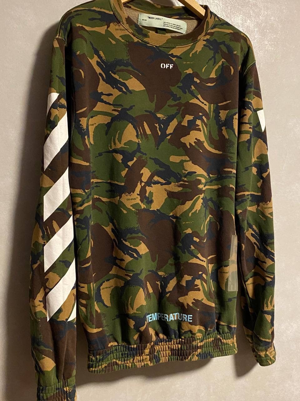 Off-White OFF-WHITE Camo Print Tee Virgil Abloh Temperature T-shirt Size US S / EU 44-46 / 1 - 9 Thumbnail