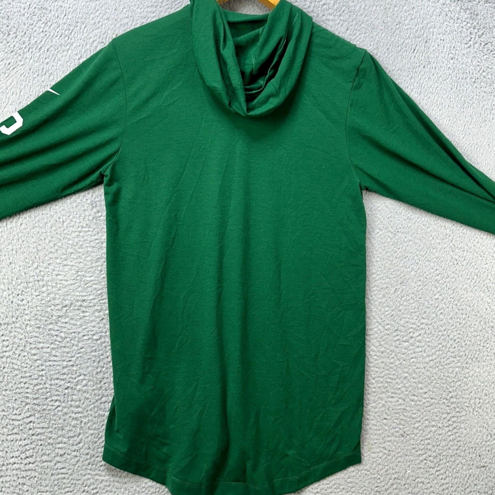 Nike Nike NFL New Yorks Jersey Hoodie T-Shirt Long Sleeve Green S Mens Athletic Lightweight Performance Logo Graphic Print Size US S / EU 44-46 / 1 - 3 Thumbnail
