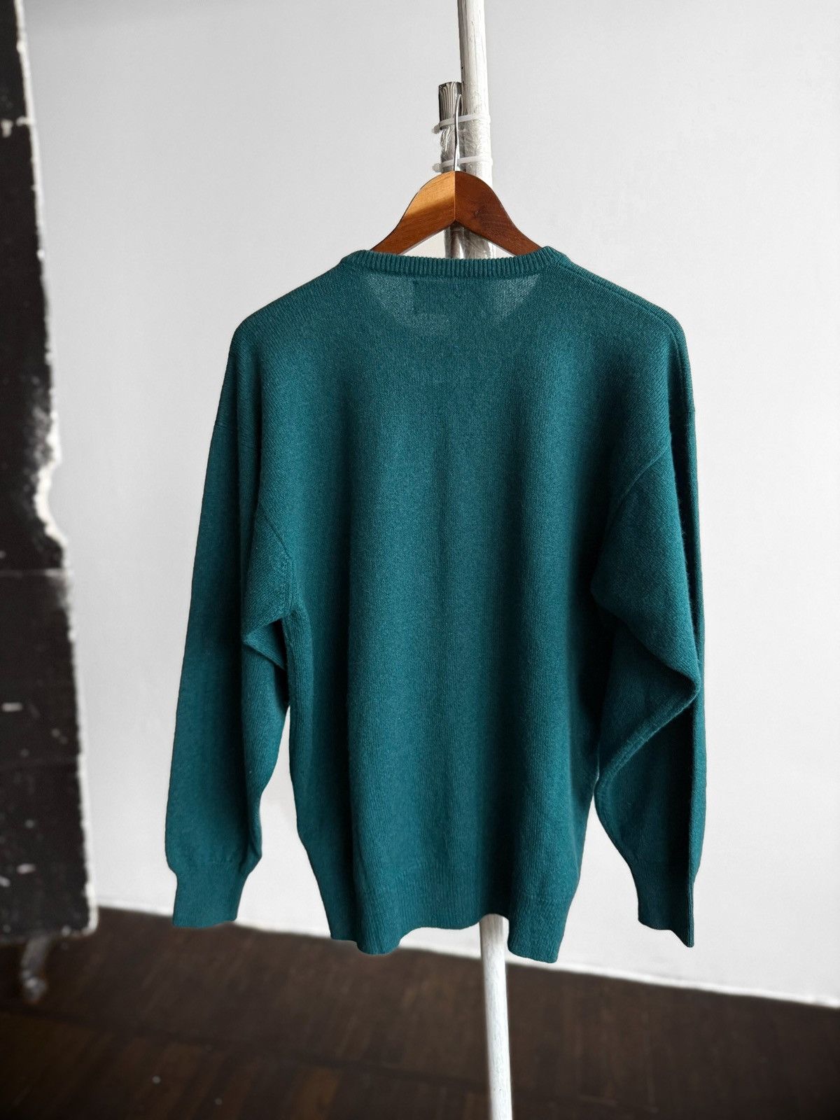 Pringle Of Scotland Pringle of Scotland Mens Vintage Green Wool Golf Sweater Size US XL / EU 56 / 4 - 2 Thumbnail