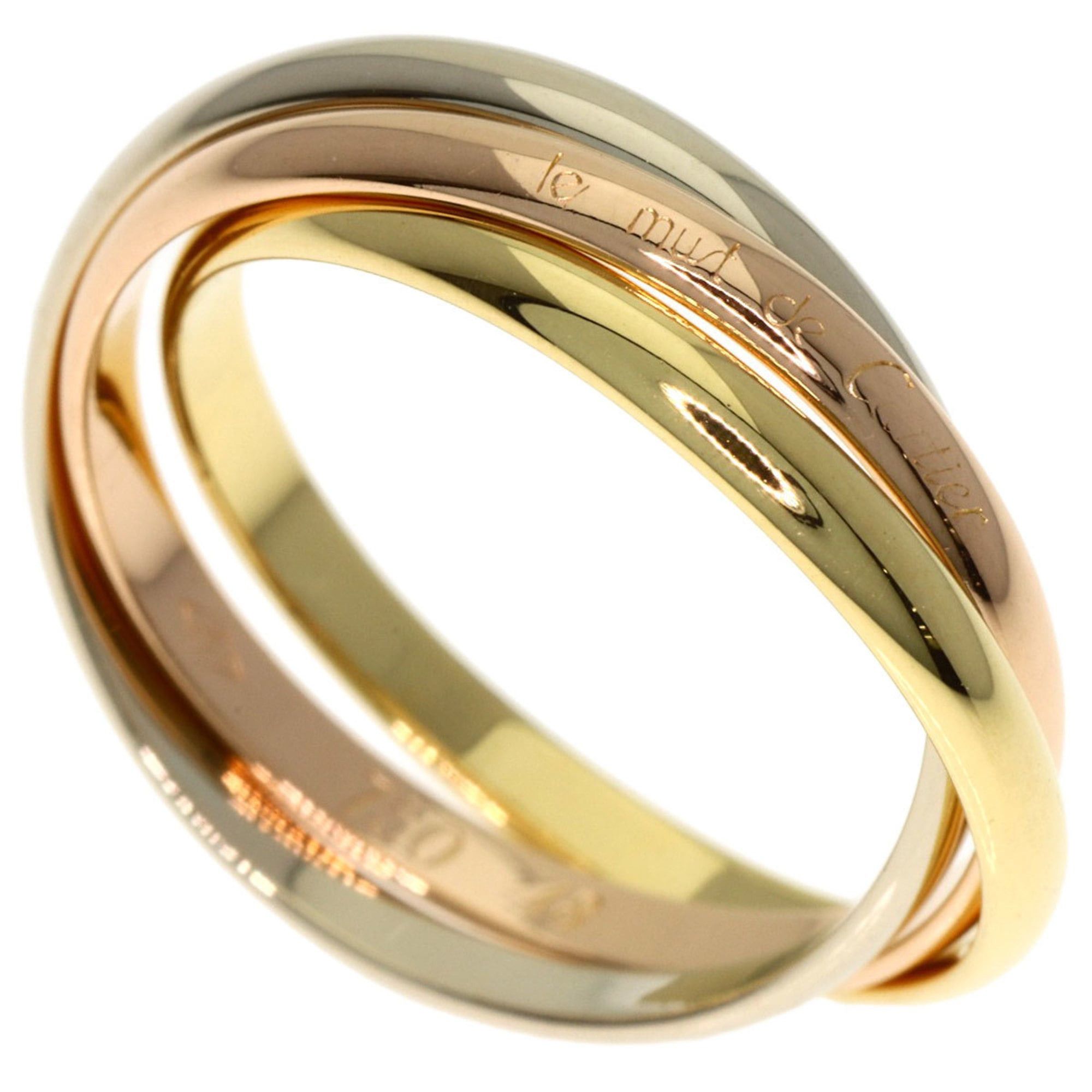 Cartier Cartier Trinity #48 Ring - 18K Yellow Gold/18K White Pink Gold Women's CARTIER Size ONE SIZE - 1 Thumbnail