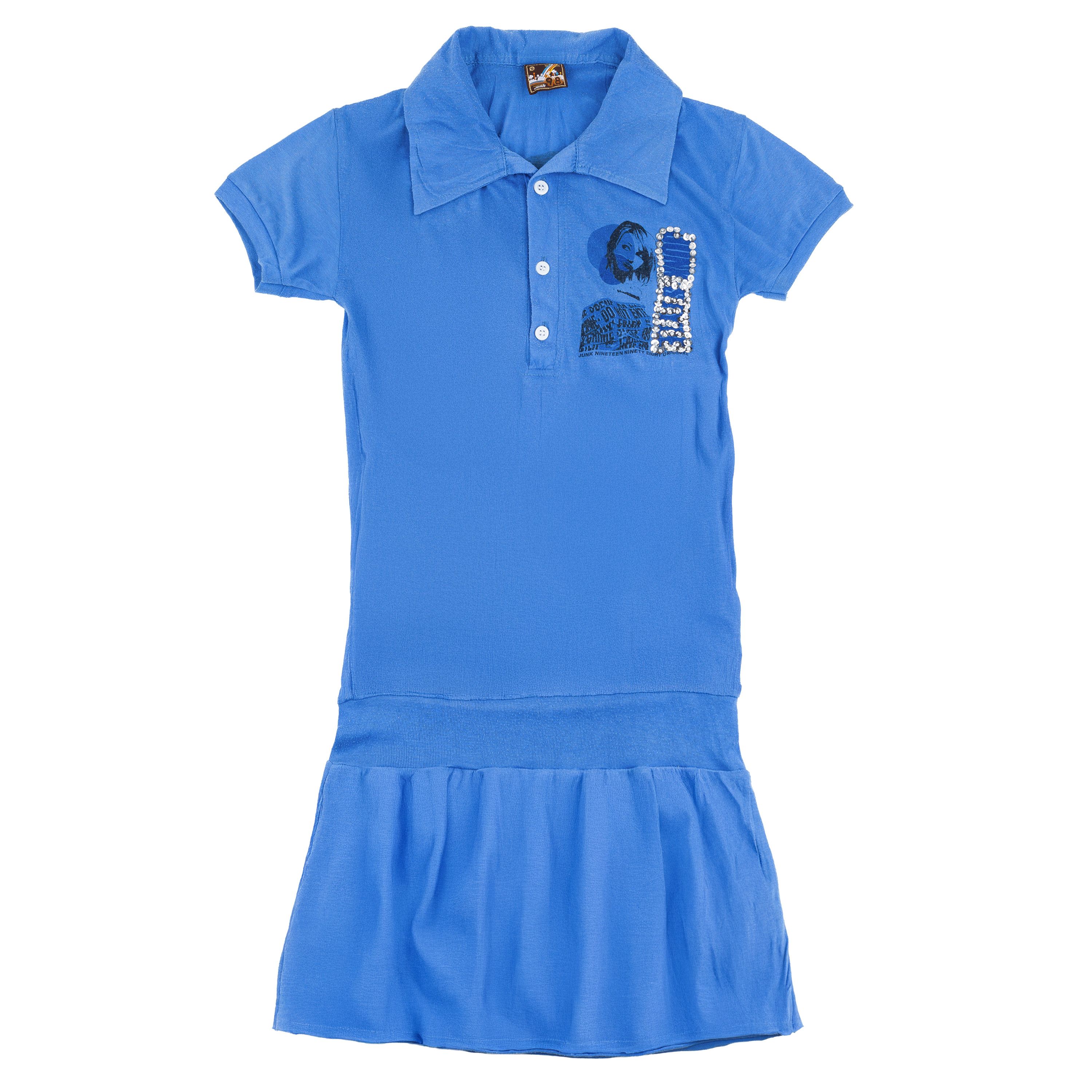 Vintage Vintage Polo Junk Style Mini Blue Dress Size S / US 4 / IT 40 - 3 Thumbnail