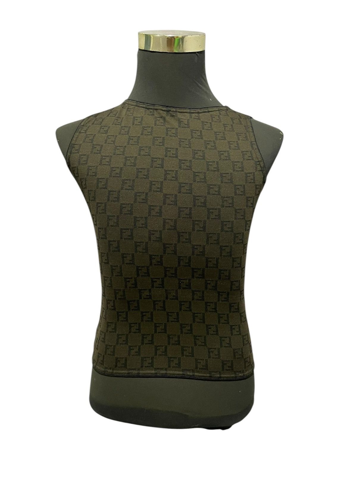 Fendi Fendi Monogram Luxury Iconic Retro Vintage 80/90s Tank Tops Size M / US 6-8 / IT 42-44 - 2 Thumbnail