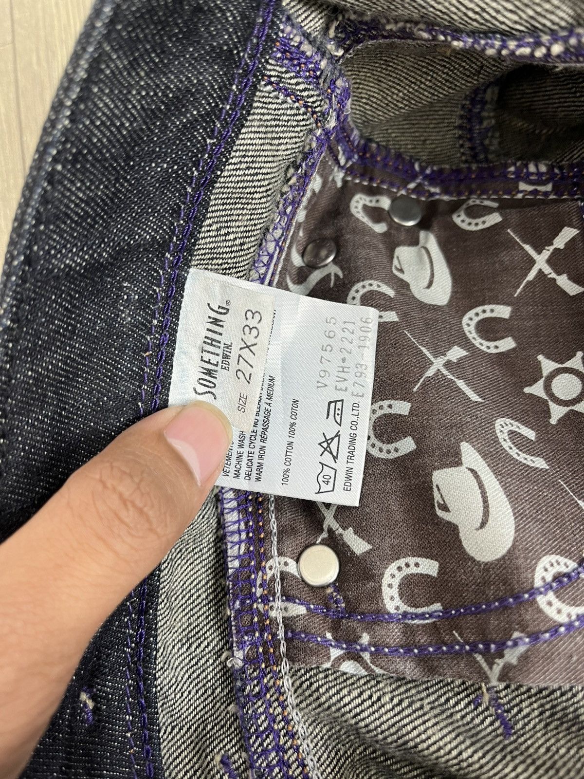 Japanese Brand Y2K Something Edwin Faded Bootcut Flared Jeans Lgb Style Size US 27 - 9 Thumbnail