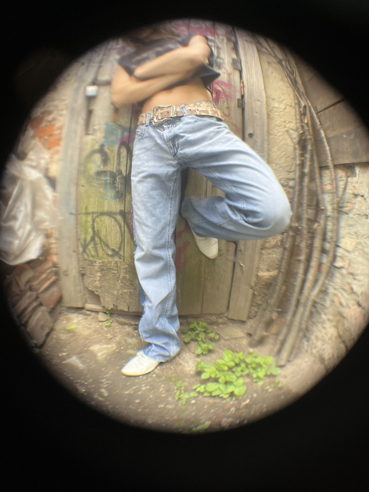 Handmade Handmade custom denim jeans flared pants reworked grunge Size US 34 / EU 50 - 4 Thumbnail