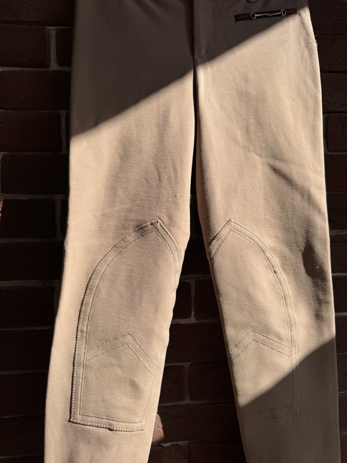Gucci Gucci Equestrian Bondage Pants Women’s 38IT Sand designer Size 26" / US 2 / IT 38 - 9 Thumbnail