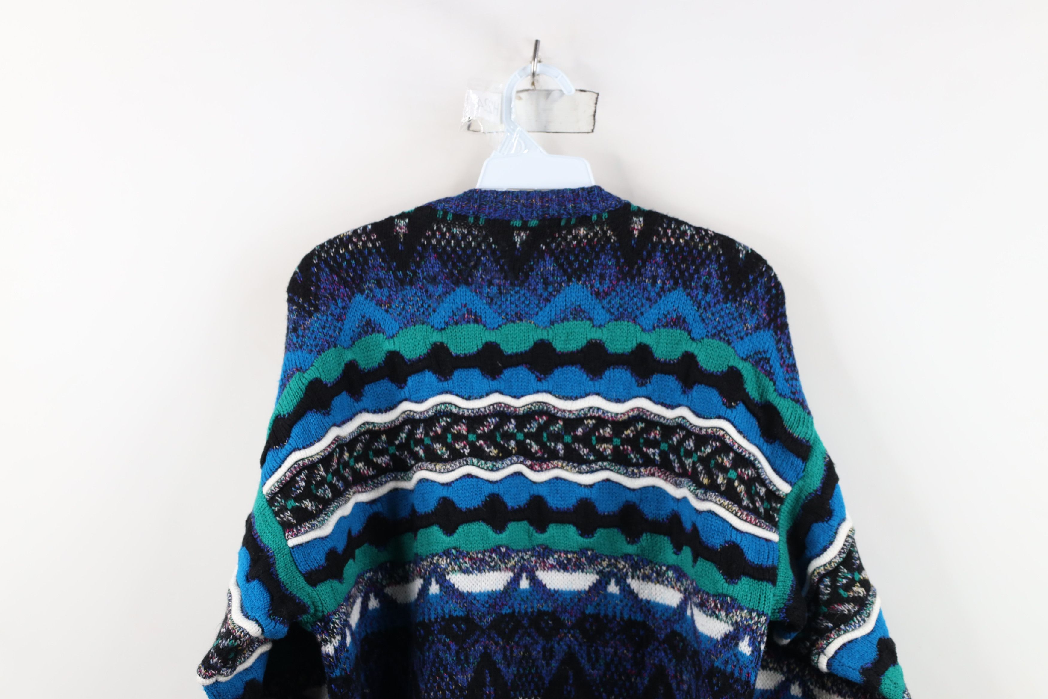 Vintage Vintage 90s Coogi Style Rainbow Knit Crewneck Sweater Size US M / EU 48-50 / 2 - 8 Thumbnail