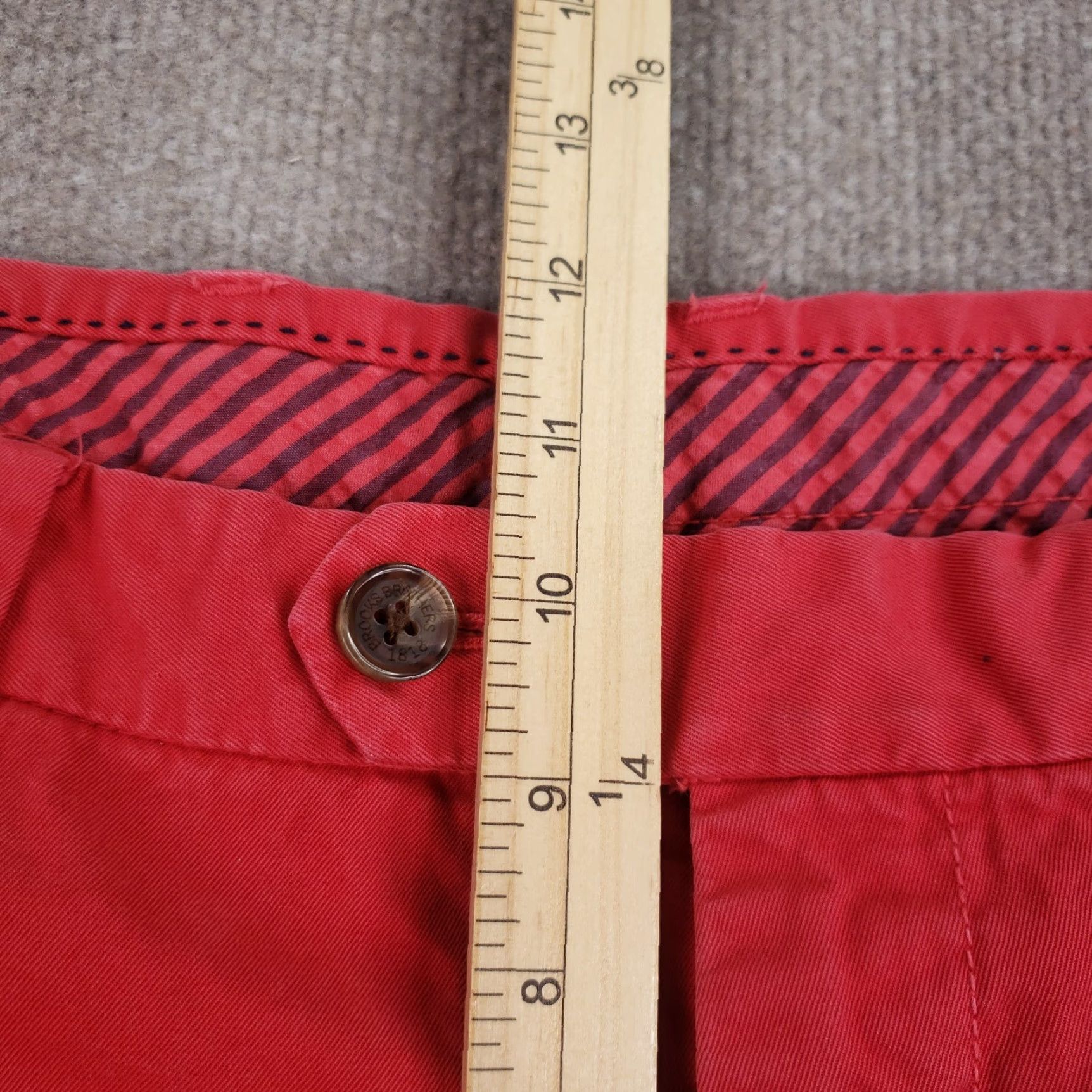 Brooks Brothers Brooks Brothers Chino Pants Mens 36x30 Red Straight Leg Casual Mid Rise Size US 36 / EU 52 - 7 Thumbnail