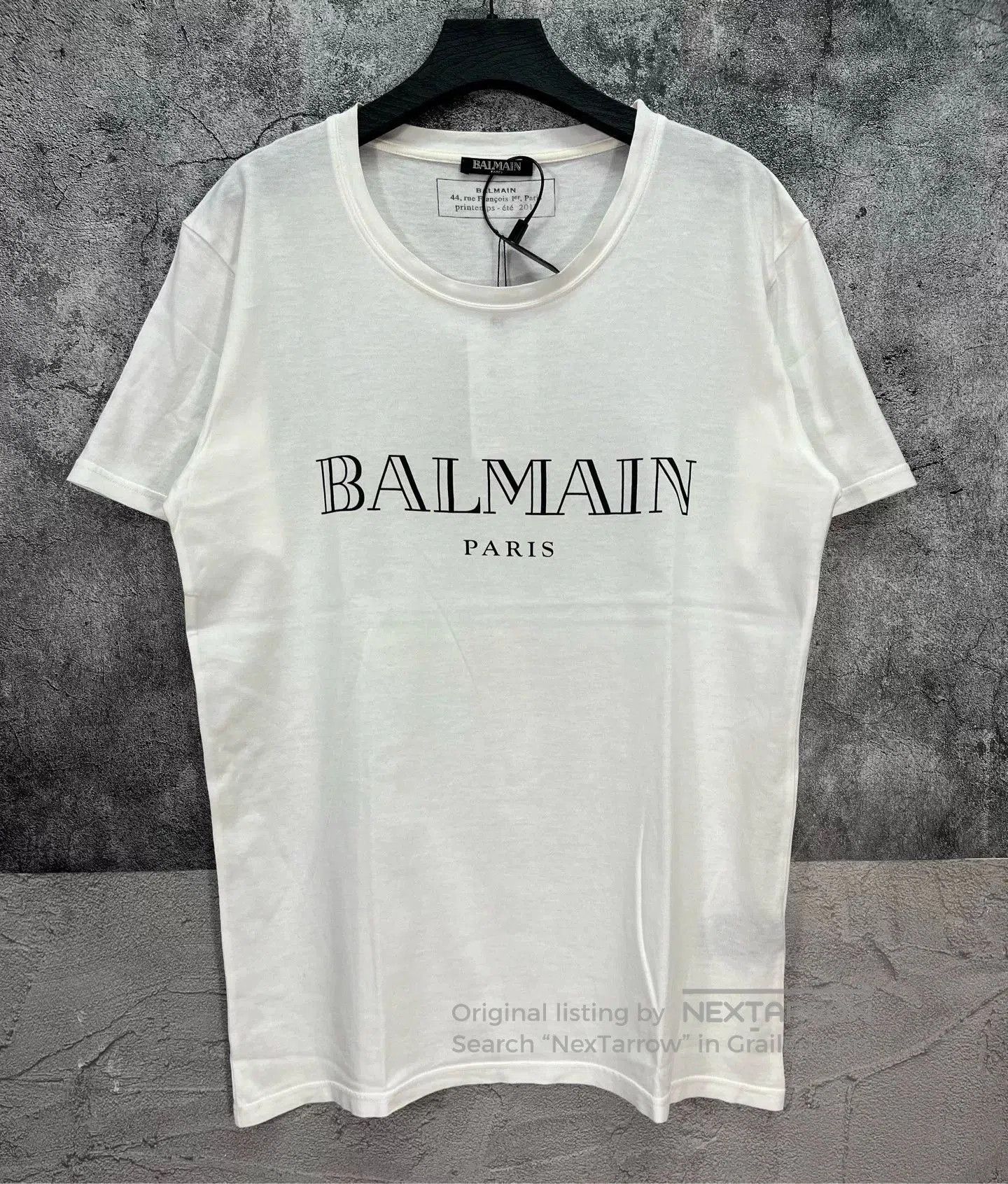 balmain letter tee size m in excellent condition.