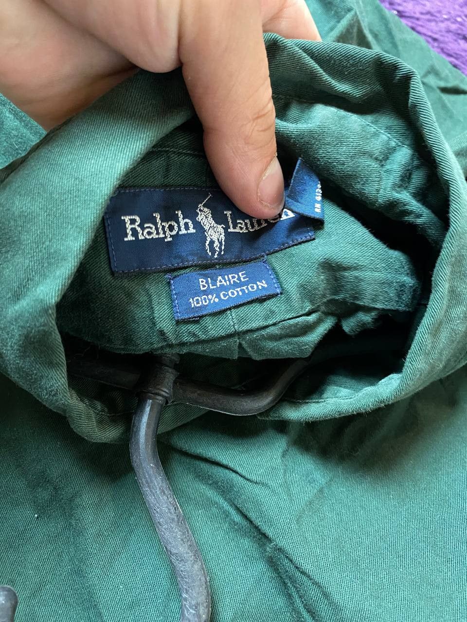 Ralph Lauren Avant-Garde Y2K Ralph Lauren shirt green logo Vintage Size US L / EU 52-54 / 3 - 3 Thumbnail