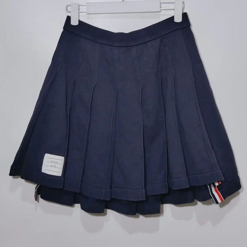 Thom Browne Thom Browne Navy Cotton Woman's Skirt 0089 Size 28" / US 6 / IT 42 - 1 Thumbnail