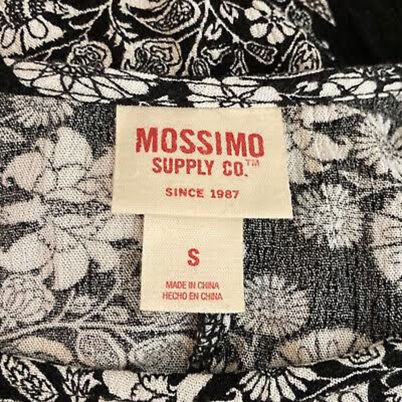 Mossimo Mossimo | Floral Black and White Bell Sleeve Dress | Small Size S / US 4 / IT 40 - 6 Thumbnail