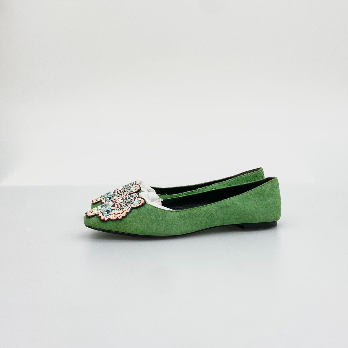 Kenzo Kenzo Tiger ballet flats in green suede Size US 8.5 / IT 38.5 - 2 Thumbnail