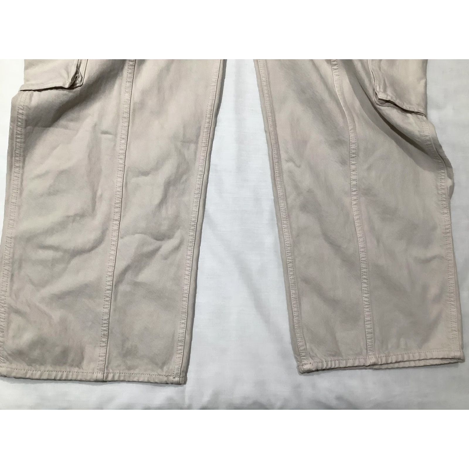 Abercrombie & Fitch VINTAGE Abercrombie & Fitch Cargo Pants Mens 34x32 Beige The Loose High Rise Utility Pockets Size US 34 / EU 50 - 4 Thumbnail