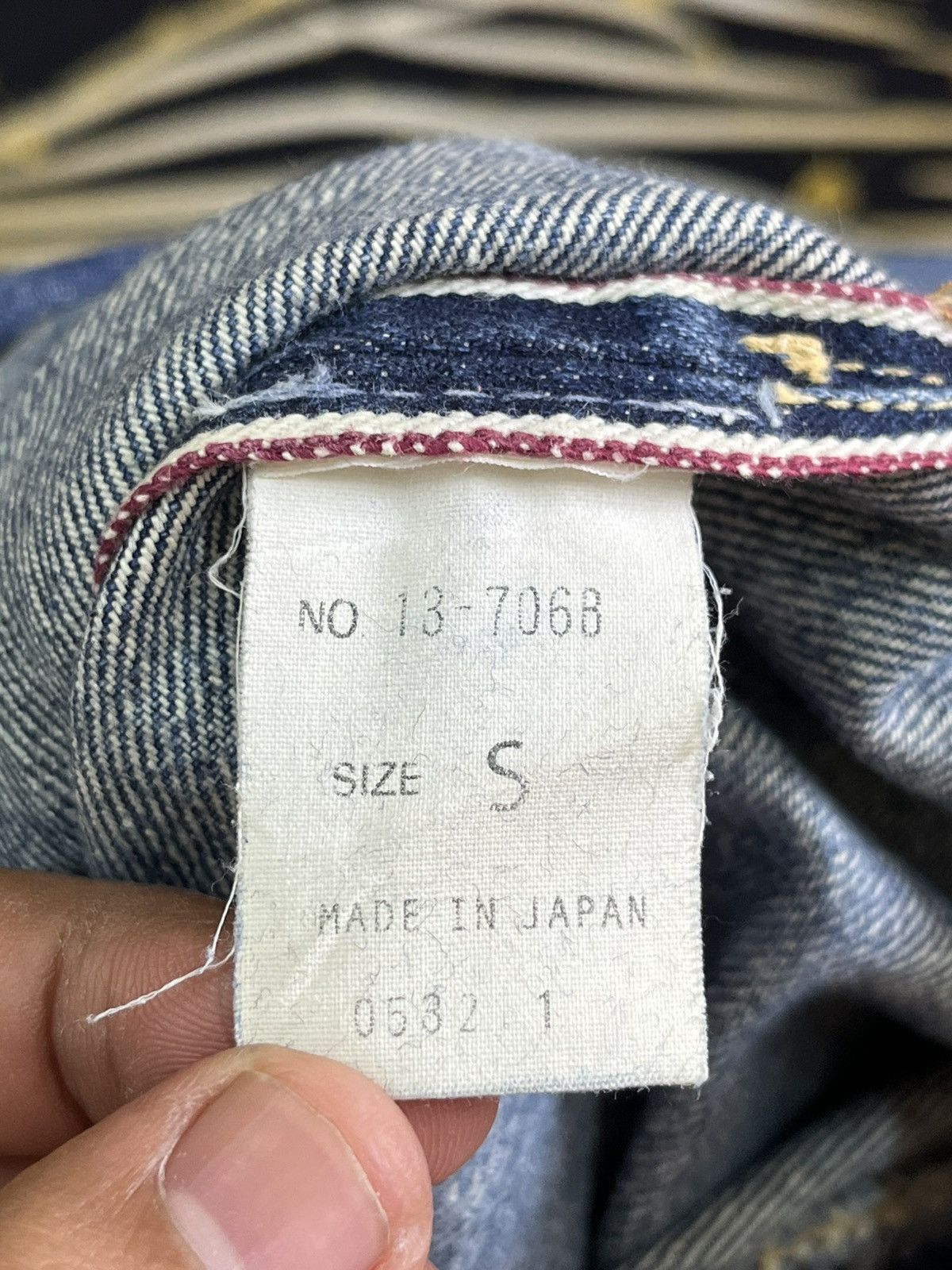 Le Grande Bleu (L.G.B.) Vintage Domingo Selvedge Distressed Denim Size US 29 - 13 Thumbnail