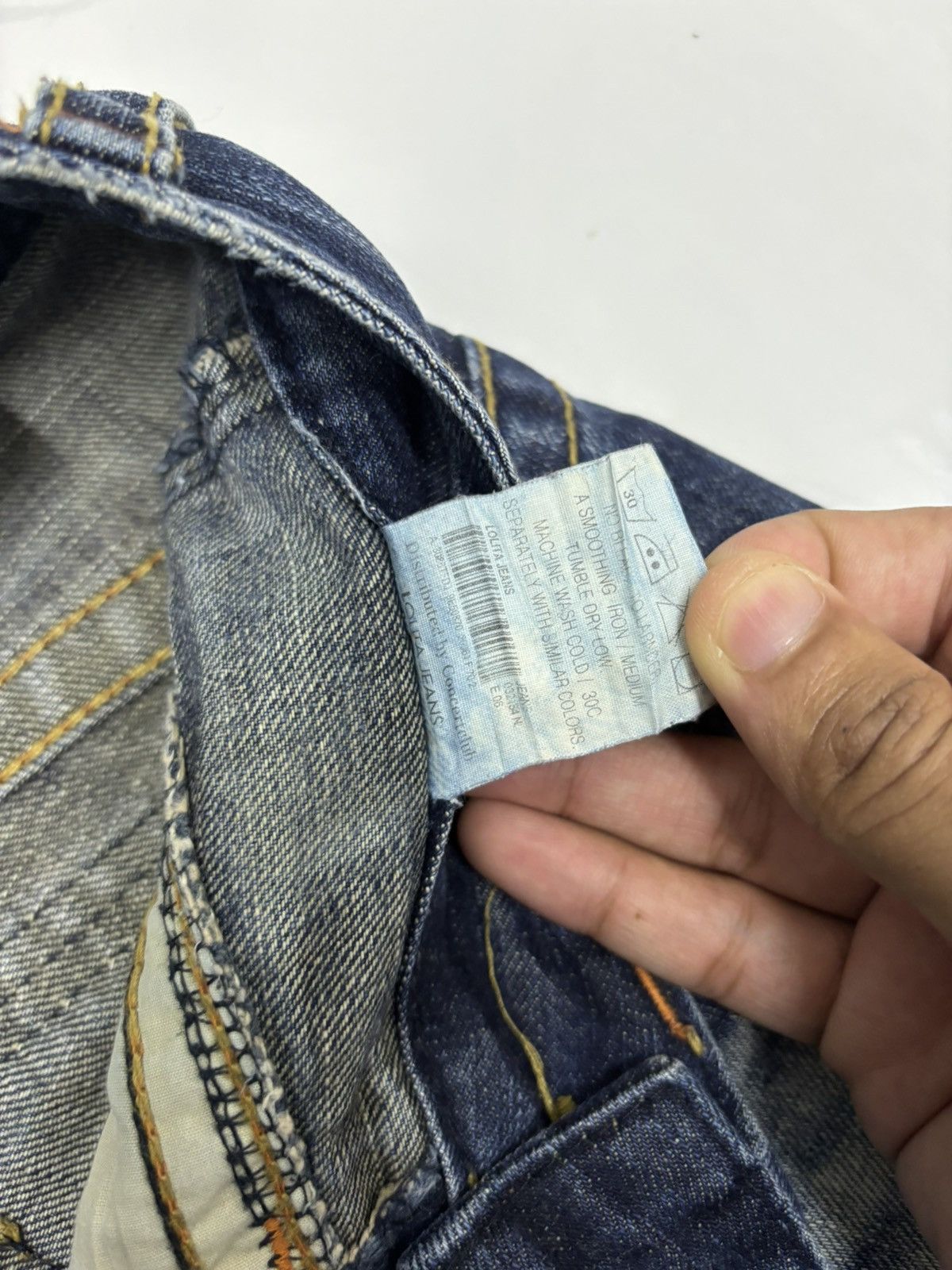 Japanese Brand Vintage Lolita Flared Bootcut Distressed Denim Jeans Size 25" / US 0 / IT 36 - 12 Thumbnail