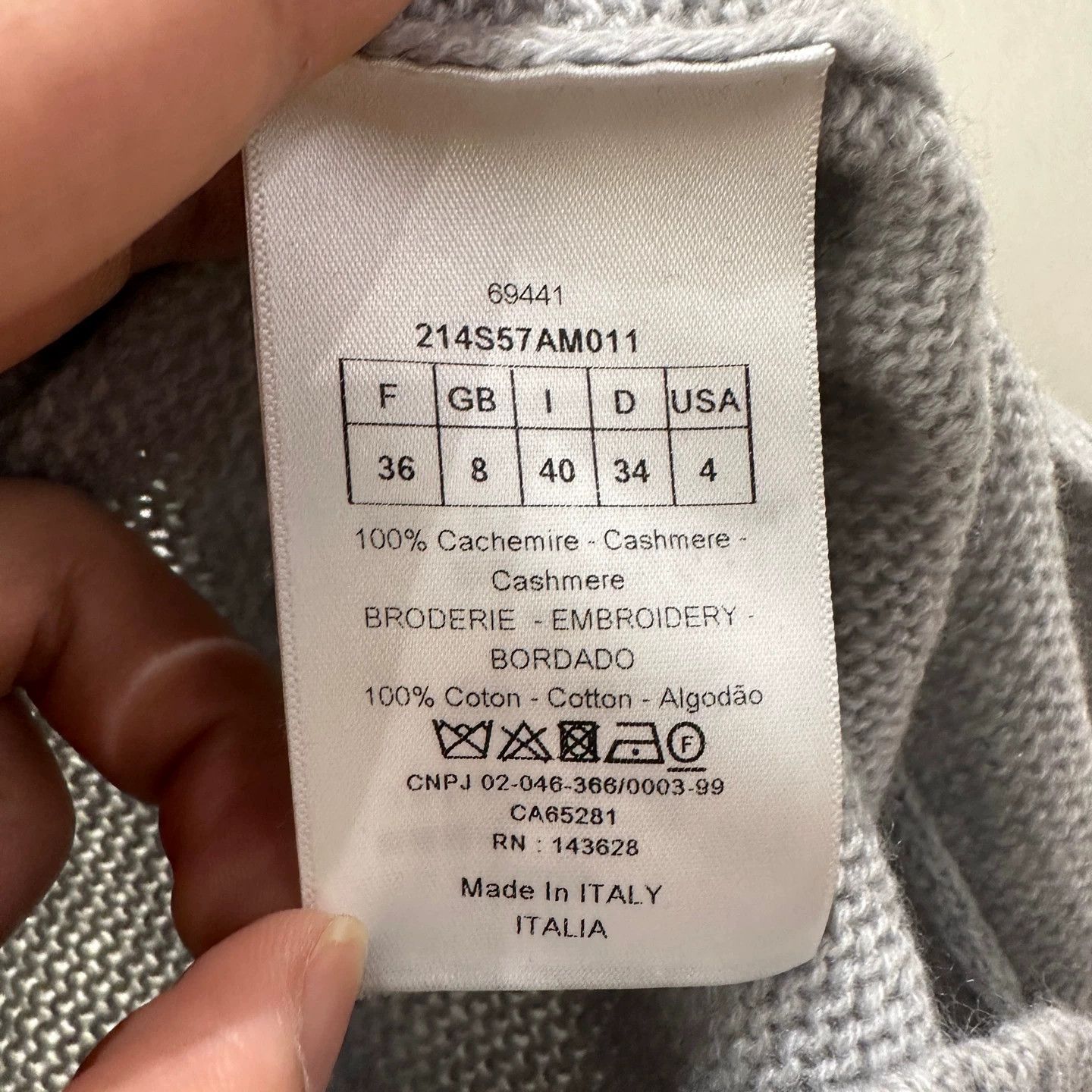 Christian Dior Monsieur Christian Dior mar137 star plant cashmere sweater Size XS / US 0-2 / IT 36-38 - 4 Thumbnail