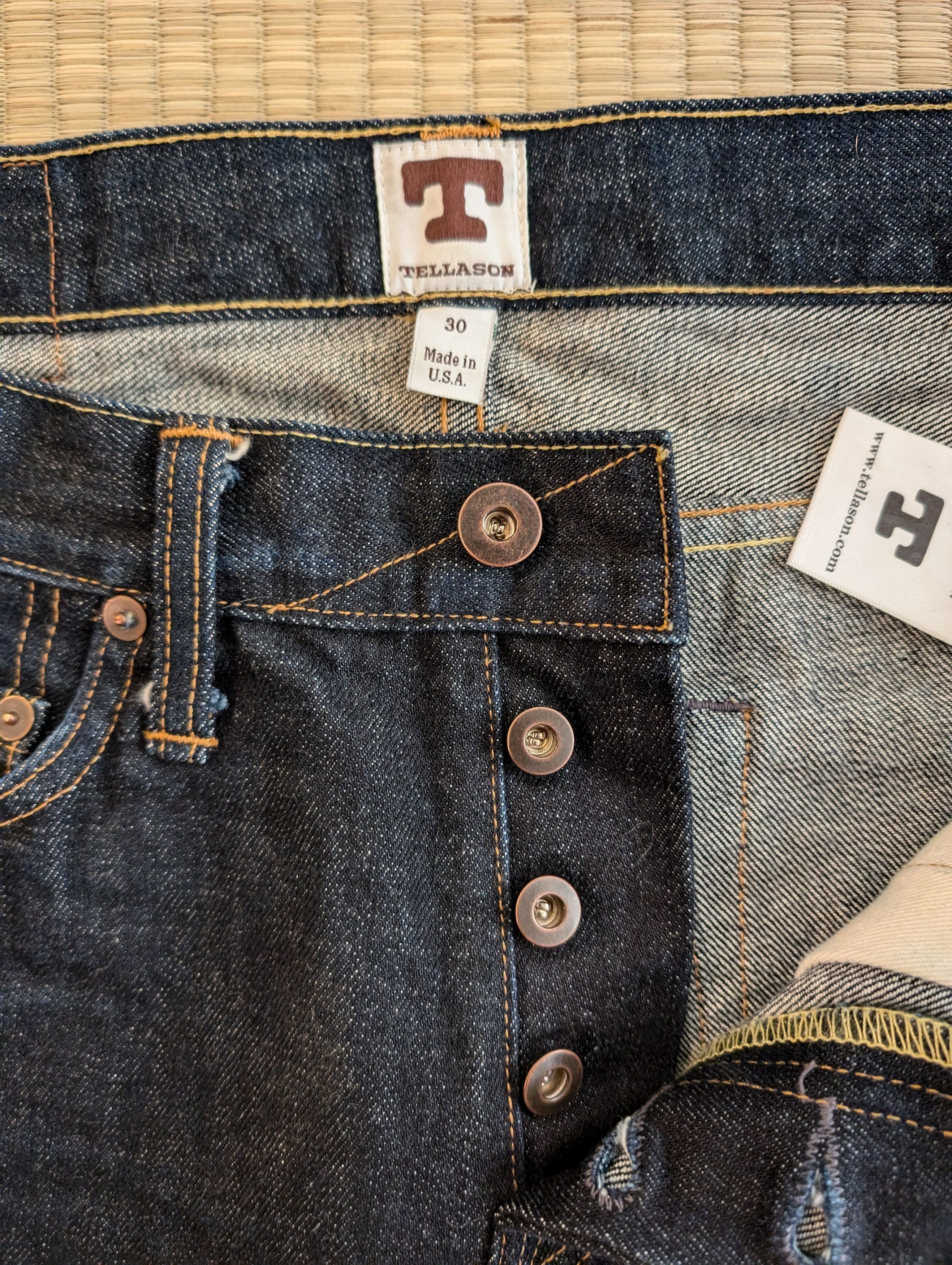 Tellason Tellason Slim Fit Selvedge Jeans Made in USA Size US 30 / EU 46 - 3 Thumbnail