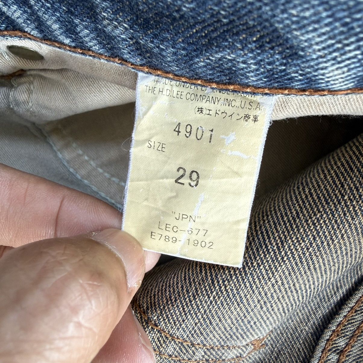 Lee W30x29.5 Vintage Lee Flare Faded Ripped Denim Jean Pants Size US 31 - 12 Thumbnail