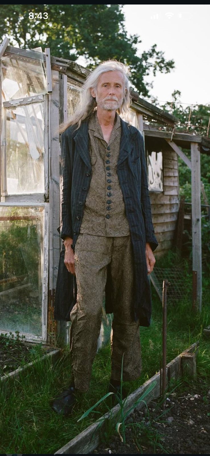 John Alexander Skelton Linen single breasted frock coat Size US M / EU 48-50 / 2 - 2 Thumbnail