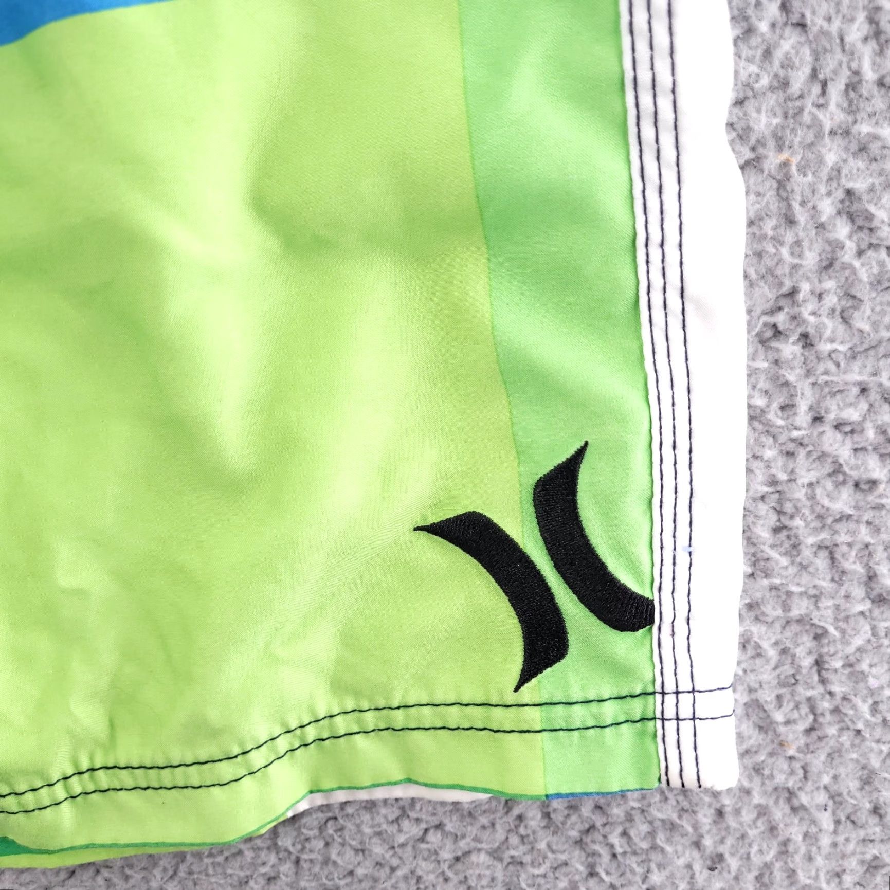 Hurley Hurley Boardshorts Mens 28 Colorblock Green Windowpane Swim Trunks Bottoms Size US 28 / EU 44 - 3 Thumbnail