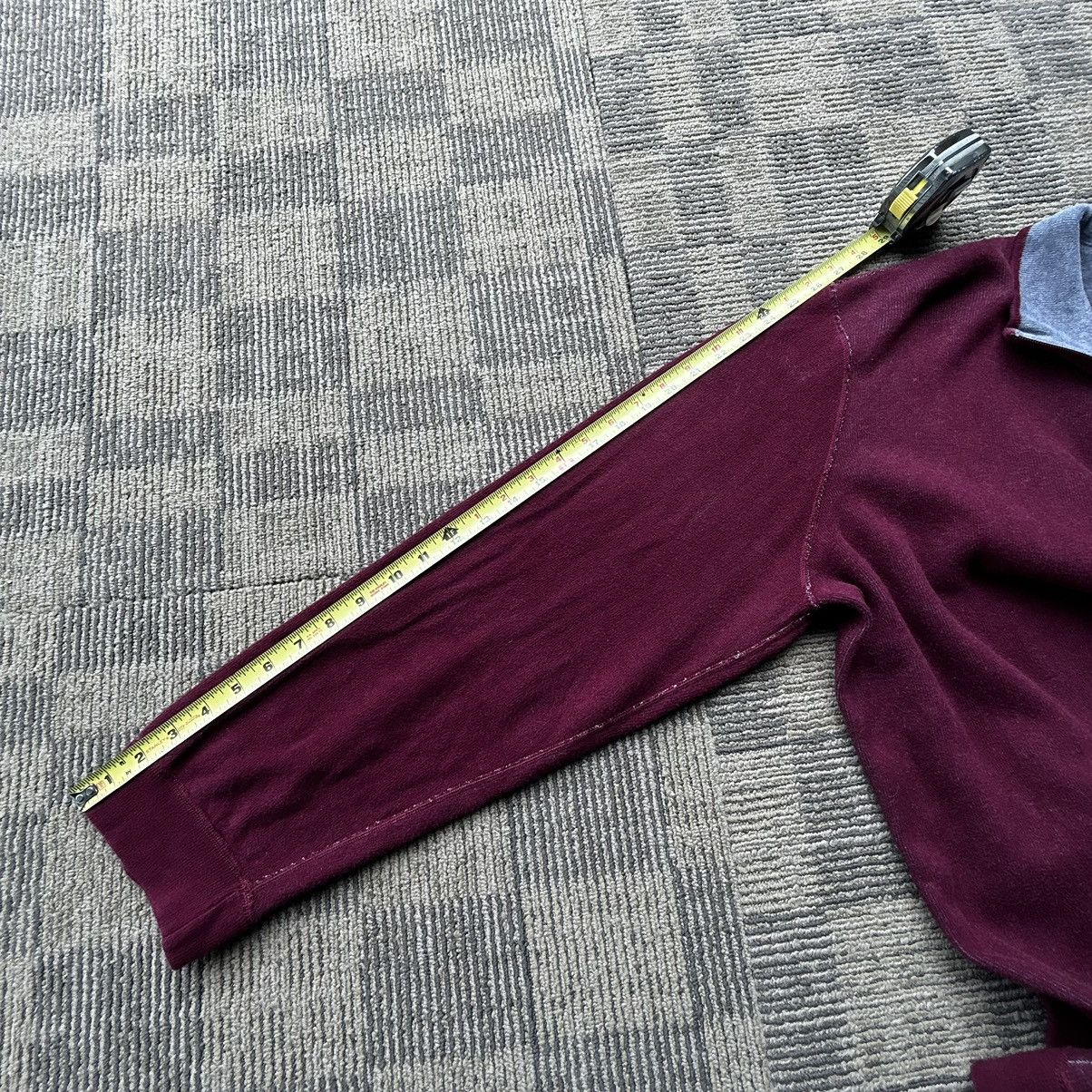 Polo Ralph Lauren Polo Ralph Lauren Vtg Burgundy/Grey Reversible Quarter-Zip Size US XL / EU 56 / 4 - 6 Thumbnail