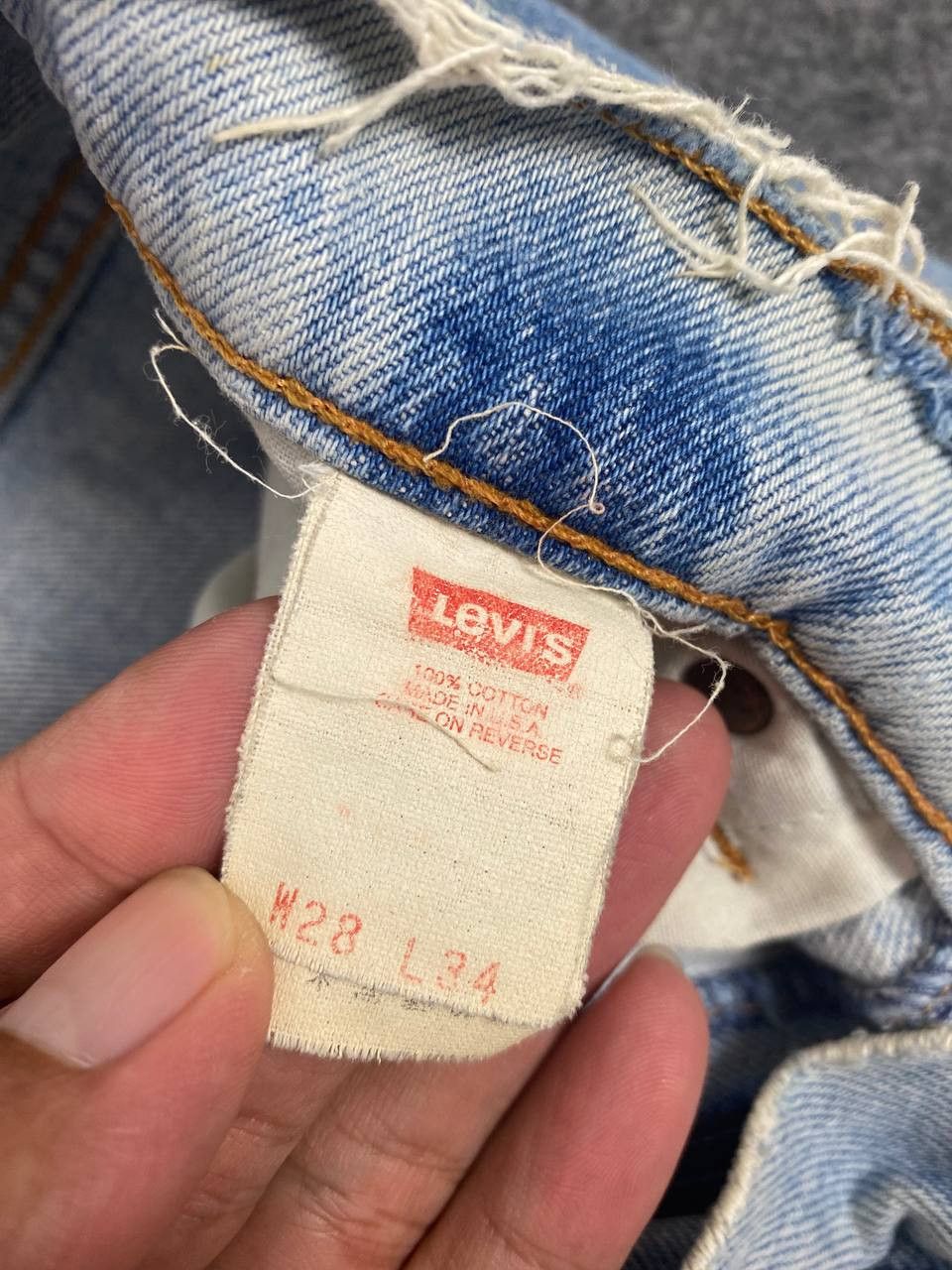 Levi's vintage levis 510 usa distressed style Size US 29 - 14 Thumbnail