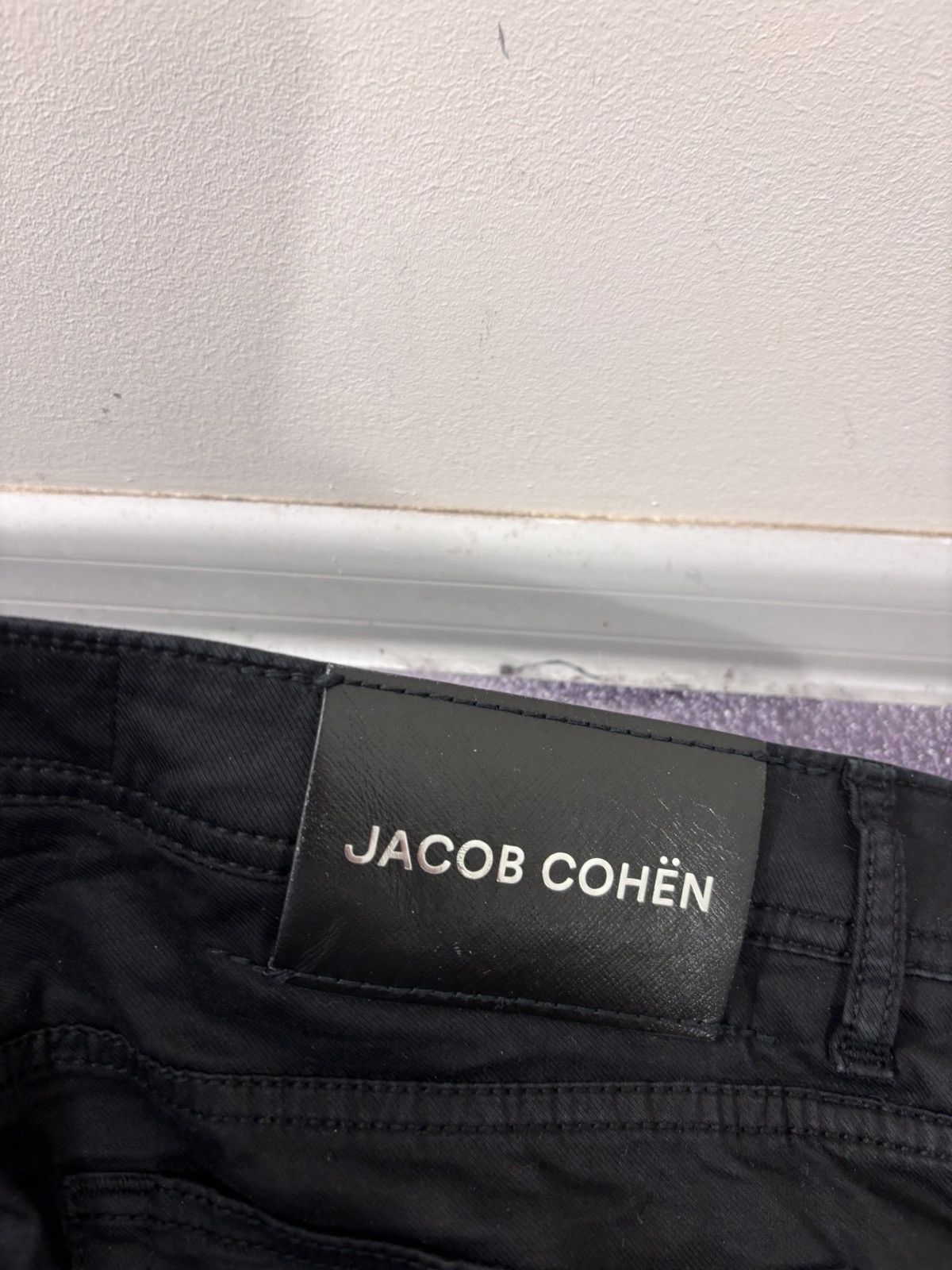 Jacob Cohen Jacob Cohen Men’s Black Cotton Blend Stretch Pants Jeans Size US 35 - 21 Thumbnail