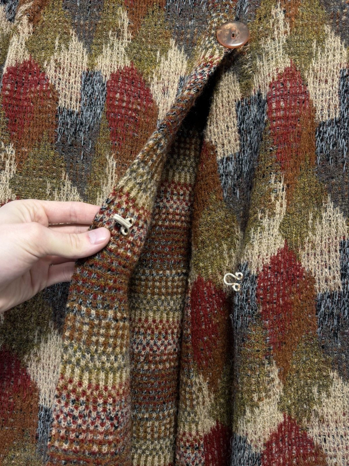Missoni Missoni Coat Wool Multicolor Knit Luxury Designer Italy Size L / US 10 / IT 46 - 8 Thumbnail