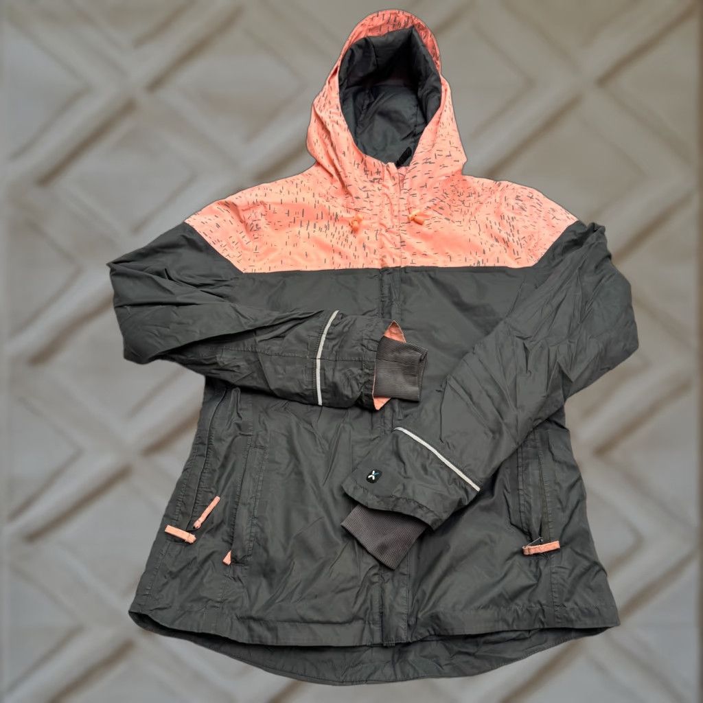 Vintage DECATHLON BTWIN City 900 W Tiki Hoodie Windbreaker Jacket Women Small Gray Pink Size S / US 4 / IT 40 - 1 Thumbnail