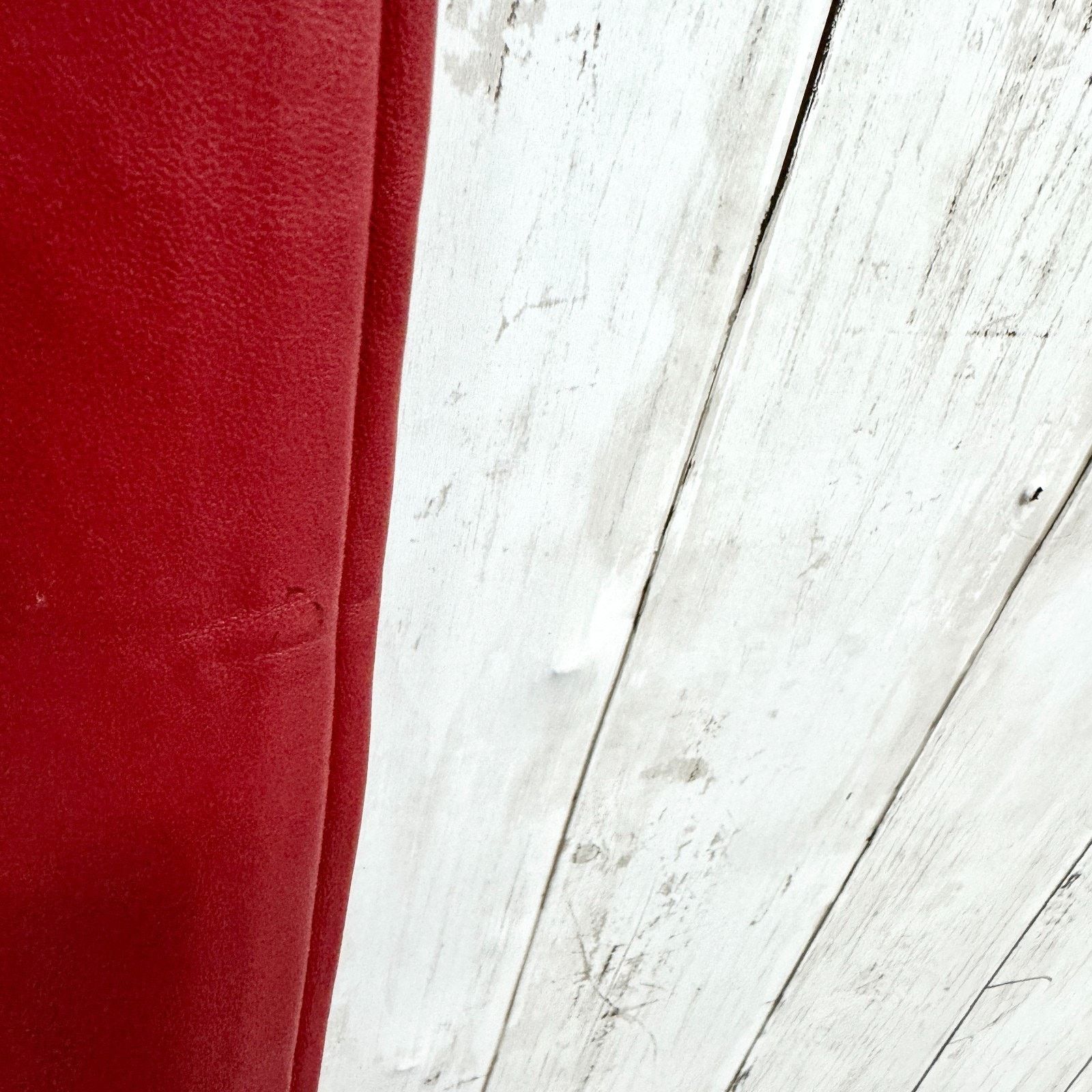 Zara Zara Pants Women Sz Small Red Faux Leather High Rise Skinny Size 27" / US 4 / IT 40 - 6 Thumbnail