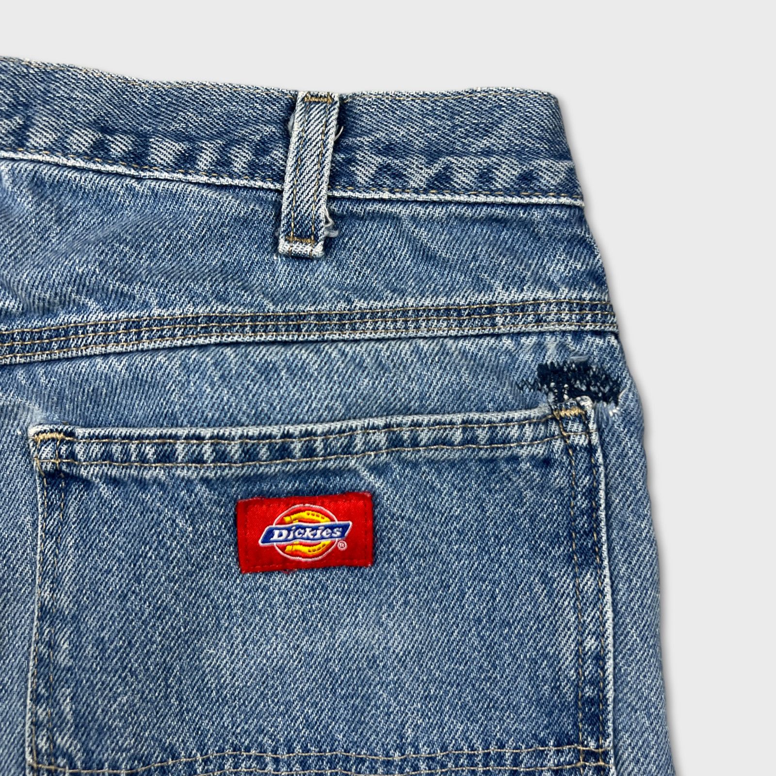 Dickies × Vintage Dickies Shorts 32x19 Hemmed Workwear Baggy Denim Jeans Pants Size US 32 / EU 48 - 7 Thumbnail