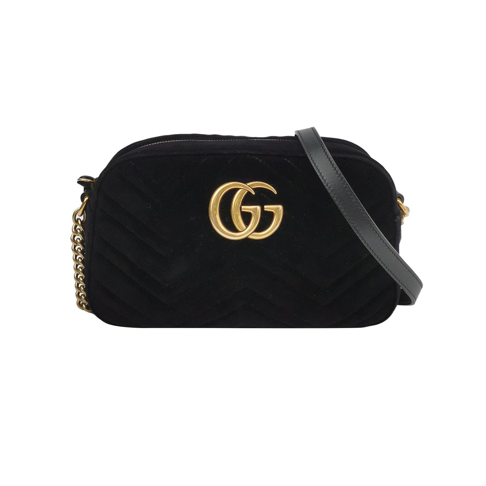 Gucci Gucci GG Marmont Velvet Camera Bag Size ONE SIZE Size ONE SIZE - 1 Thumbnail