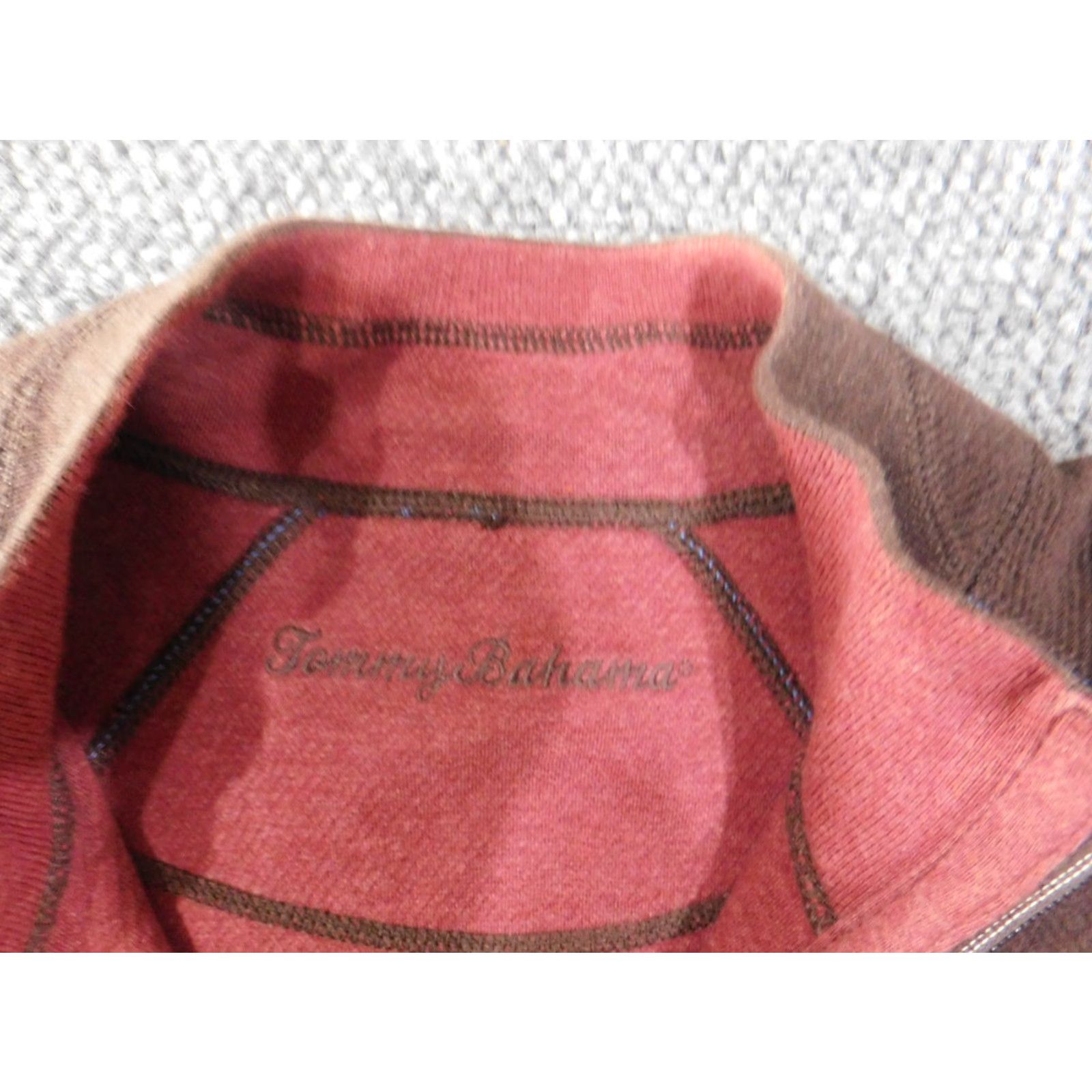 Tommy Bahama Tommy Bahama Reversible Sweater XL Brown Mens Stretch Logo Pullover Size US XL / EU 56 / 4 - 4 Thumbnail