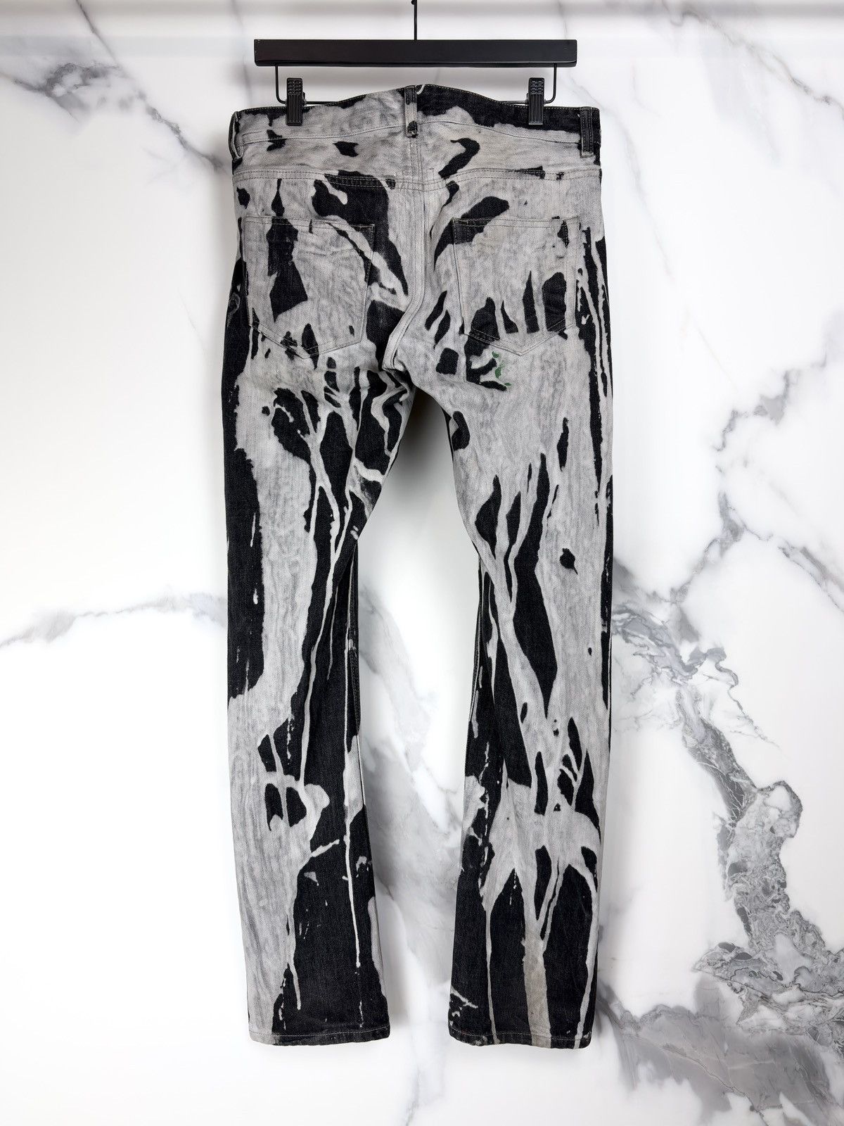 Rick Owens FW16 Rick Owens DRKSHDW Bleach Vomit Detroit Denim Jeans Size US 32 / EU 48 - 2 Thumbnail