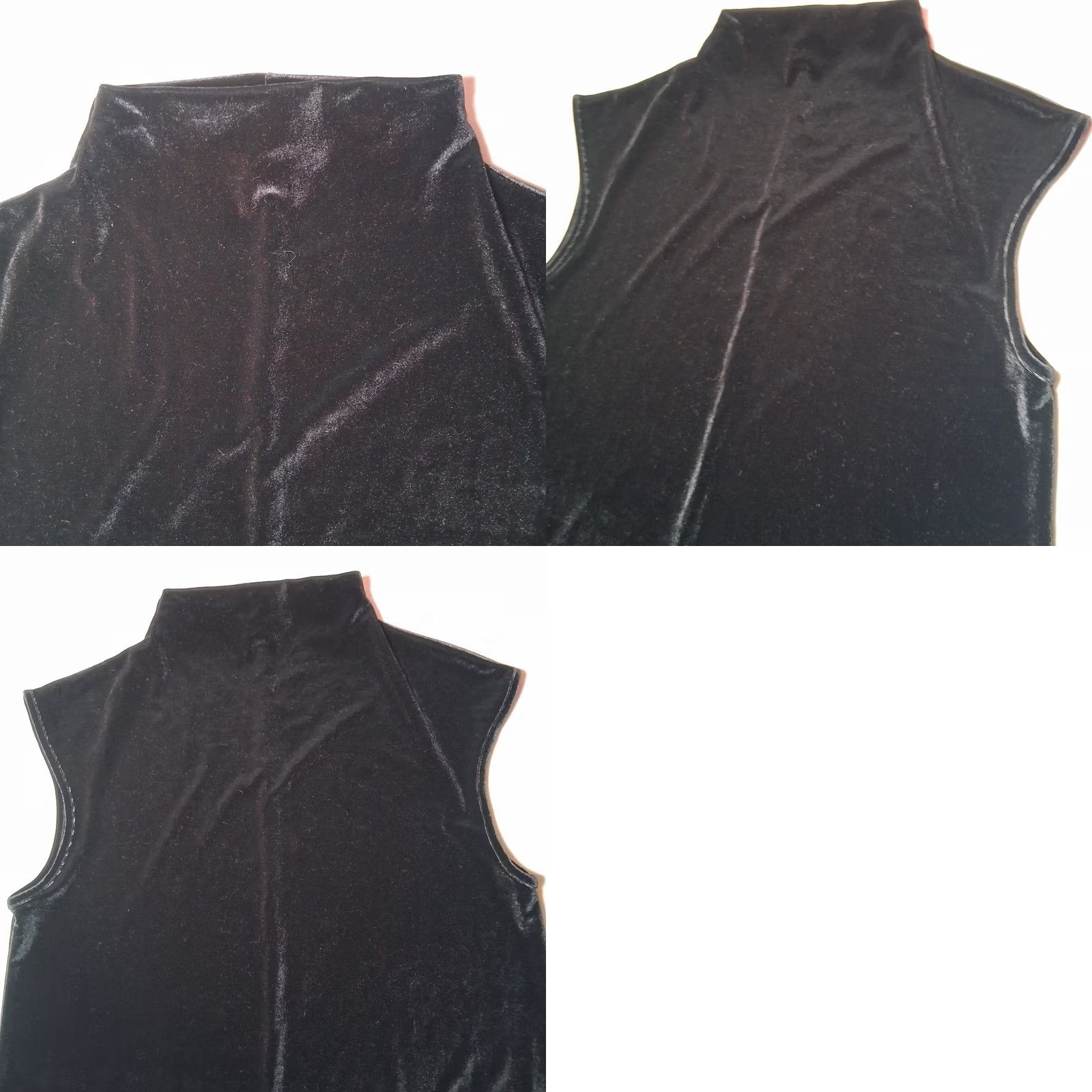 Velour Sweet Pea Stacy Frati Black Velour Shirt M Sleeveless Dark Fairy Whimsigoth Emo Size M / US 6-8 / IT 42-44 - 8 Thumbnail