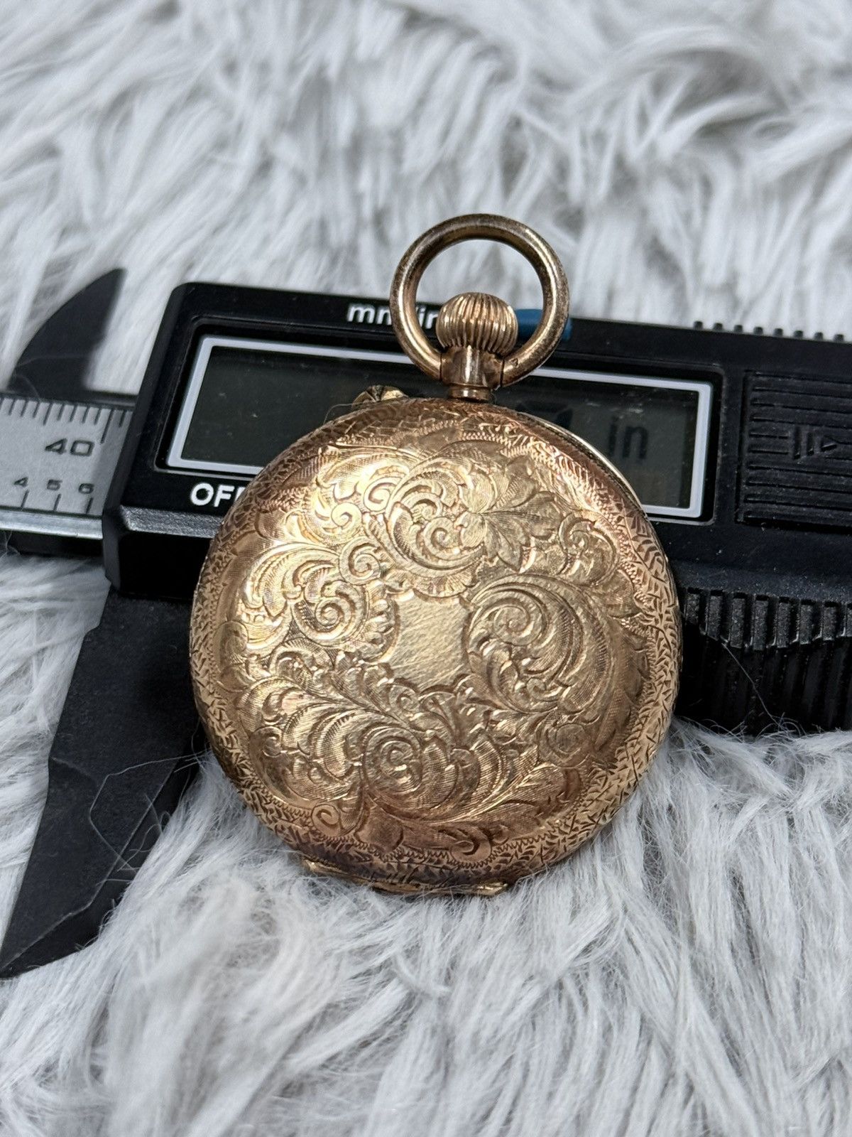 Vintage Vintage Pocket Manual Watch Fancy Dial Swiss Made 14K GOLD Size ONE SIZE - 8 Thumbnail