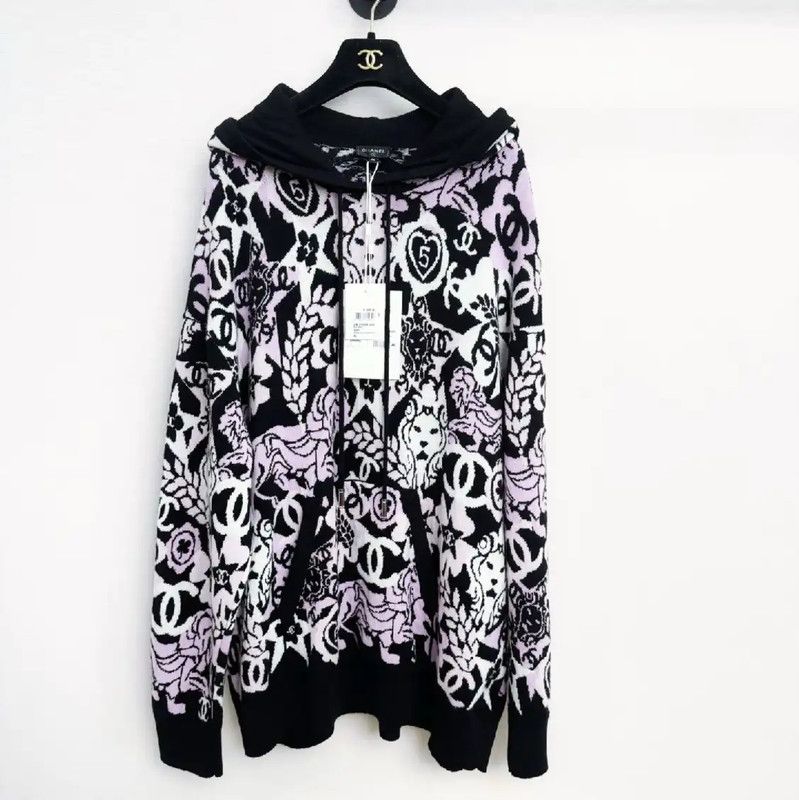 Chanel Chanel Multi-Color Long Sleeve Pullover Sweater 0089 Size US XXL / EU 58 / 5 - 1 Thumbnail