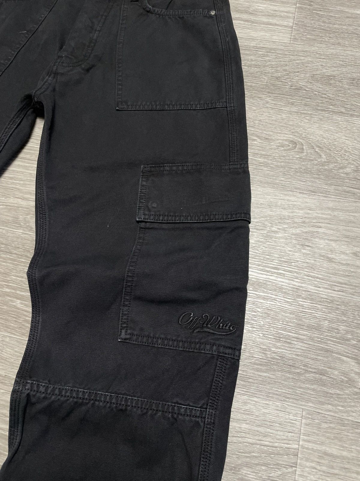 Off-White Off White Black Cargo Jeans Size US 32 / EU 48 - 4 Thumbnail