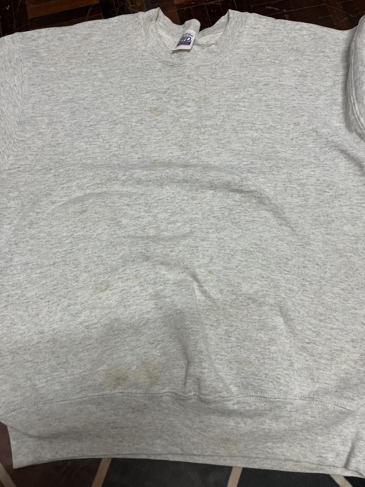 Vintage 💥Offer💥 BVD PLAIN Blank Pokycotton Sweatshirts Size US L / EU 52-54 / 3 - 9 Thumbnail